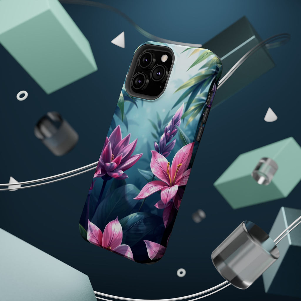 iPhone Indigo And Violet Jungle Floral Slim Everyday Designer Case · iPhone Case