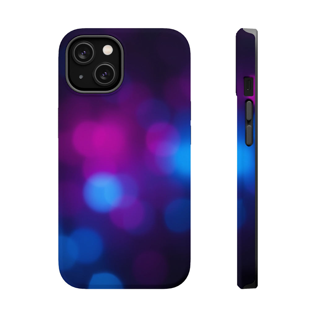 iPhone Cyan And Magenta Pixel Blur Bold Modern Everyday Snap Case · iPhone Case