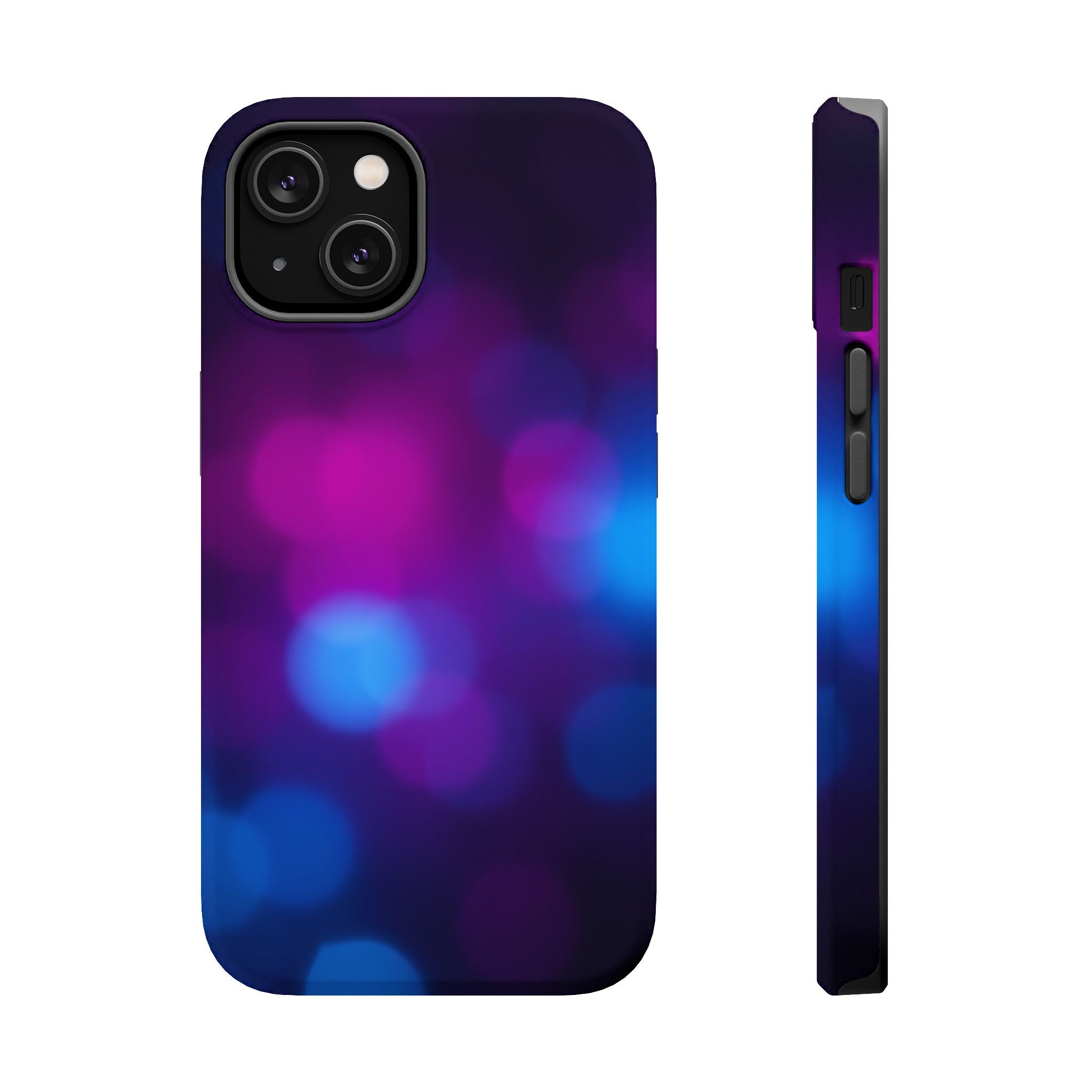 iPhone Cyan And Magenta Pixel Blur Bold Modern Everyday Snap Case · iPhone Case
