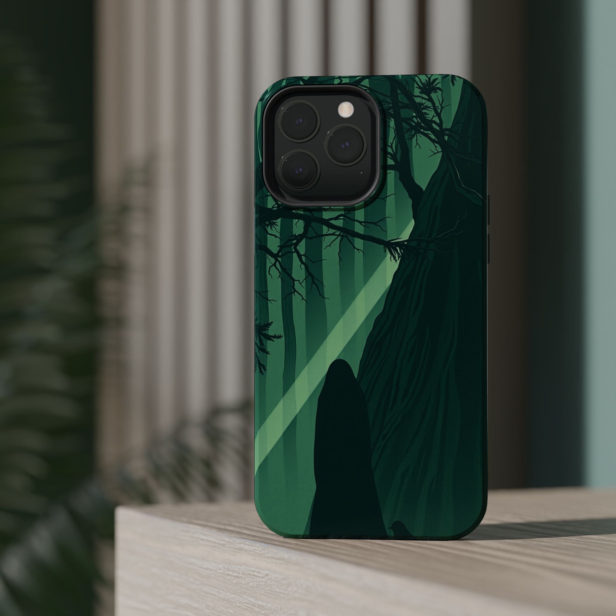 iPhone Sage And Ivory Dark Forest Spirits Slim Everyday Designer Case · iPhone C