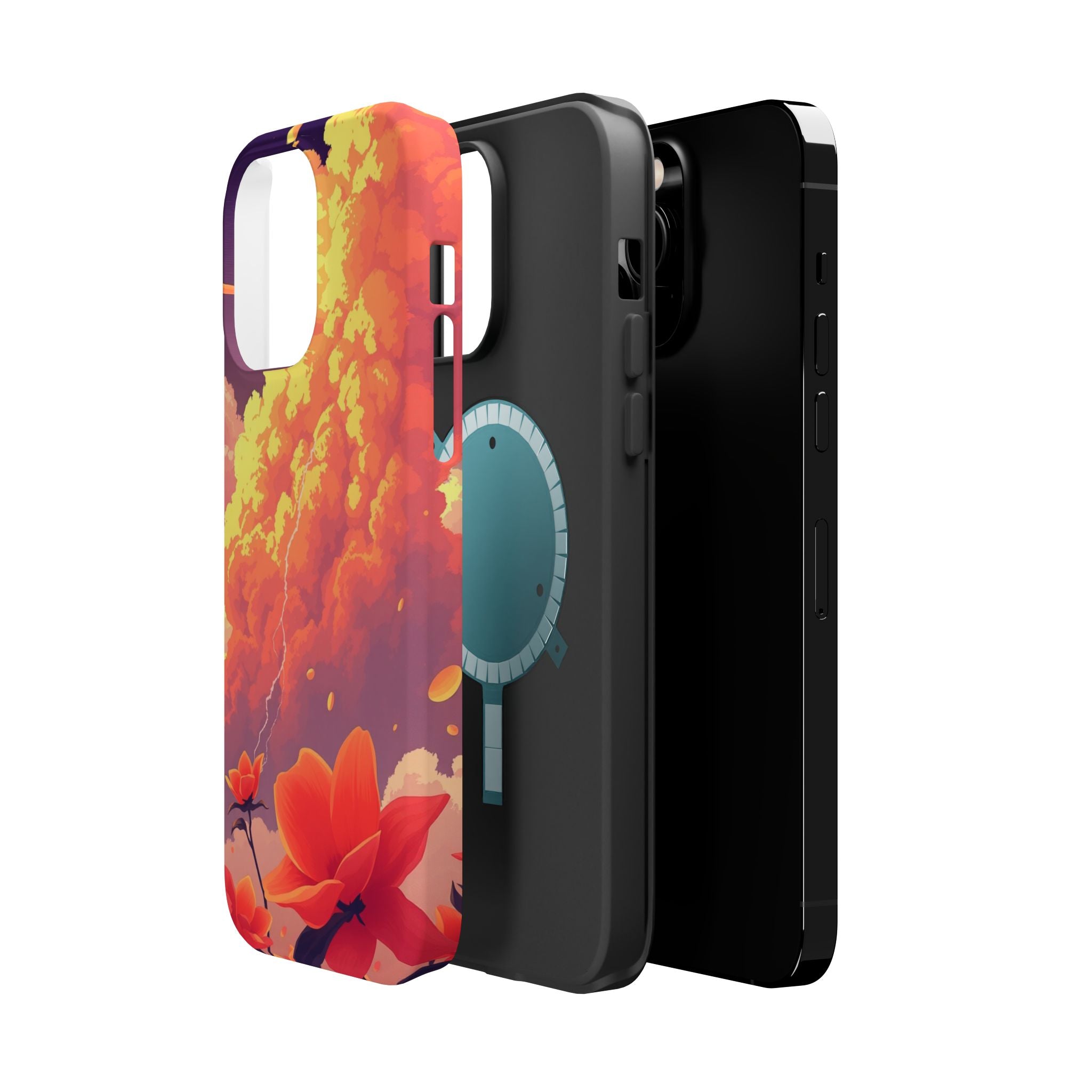 iPhone Sunset Amber And Peach Petal Storm Slim iPhone Everyday Designer · iPhone