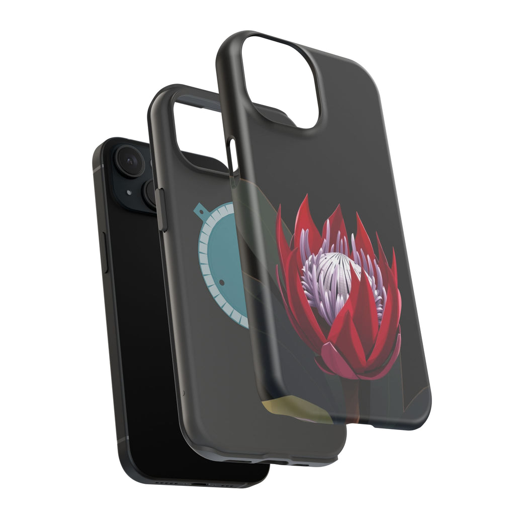 iPhone Black And Crimson Protea Bold Slim Everyday Designer Case · iPhone Case