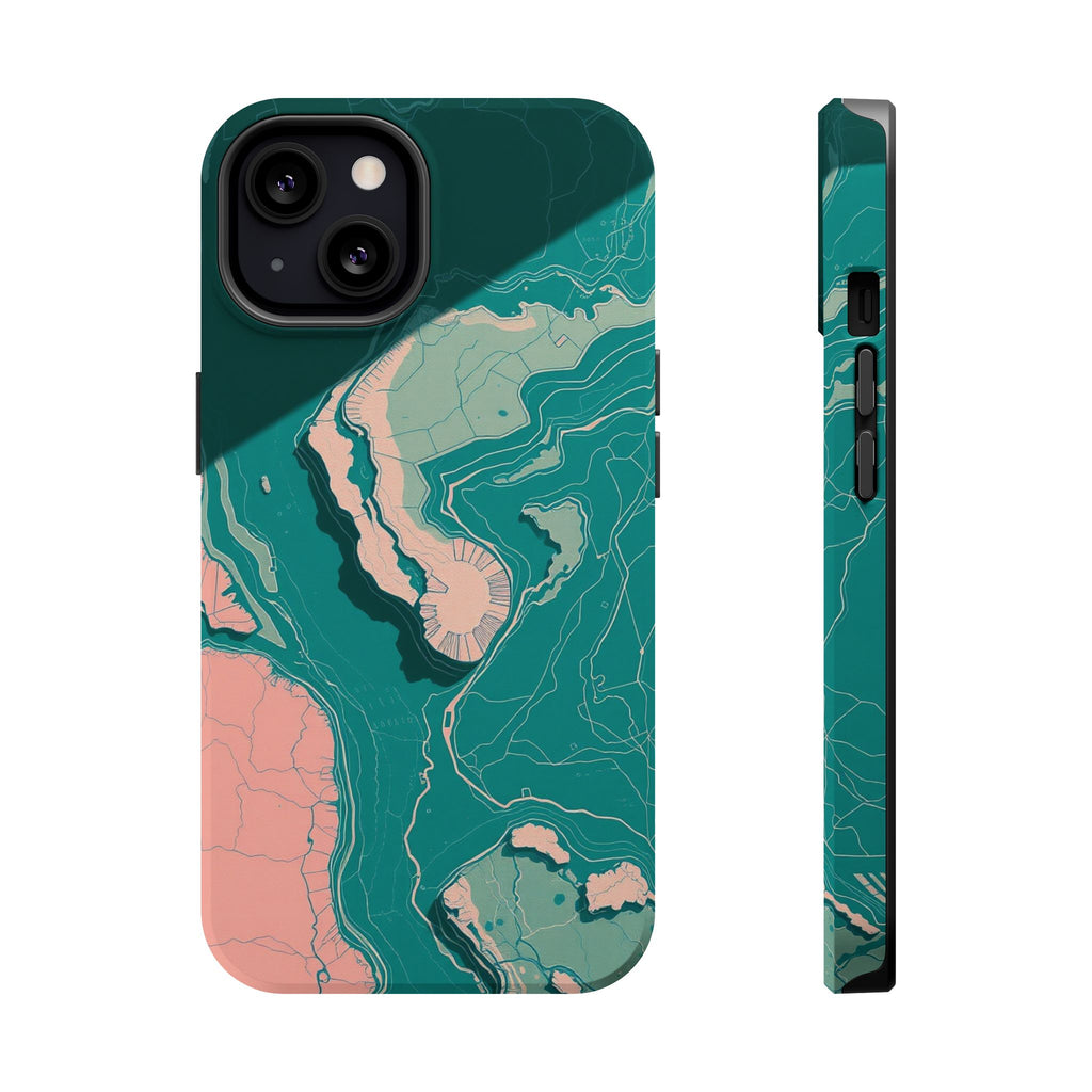 iPhone Earthy River Delta Aerial Design Slim Everyday iPhone 18 · iPhone Case