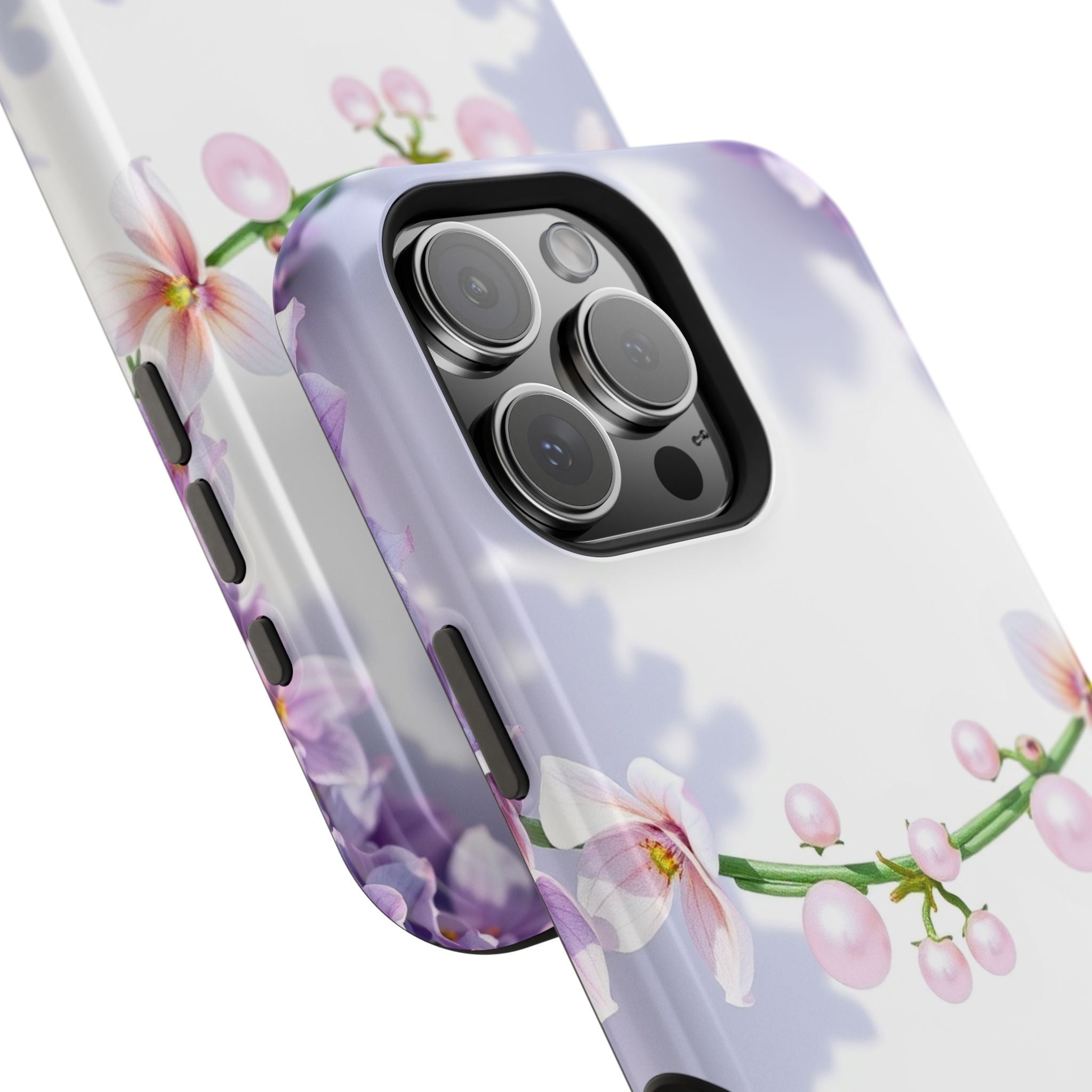iPhone Vibrant Floral Crown Design Clean Minimal Snap Cas Slim Snap Case · iPhon