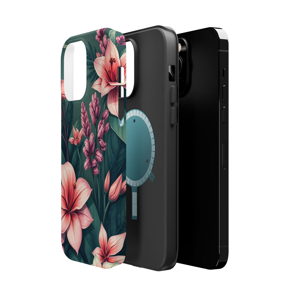 iPhone Mint And Blush Jungle Floral Slim Everyday Designer Case · iPhone Case