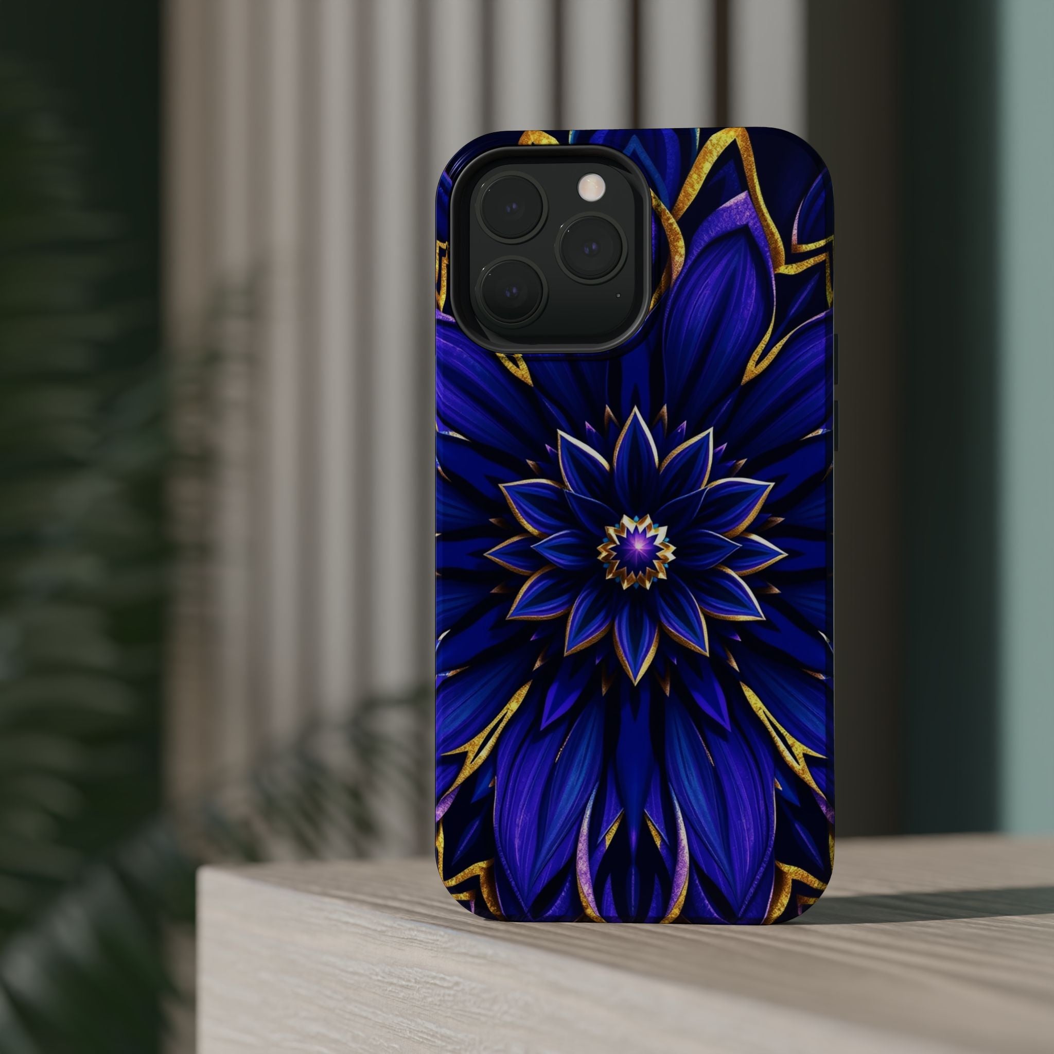 iPhone Floral Mandala Electric Art 14 Slim Everyday Designer Case · iPhone Case