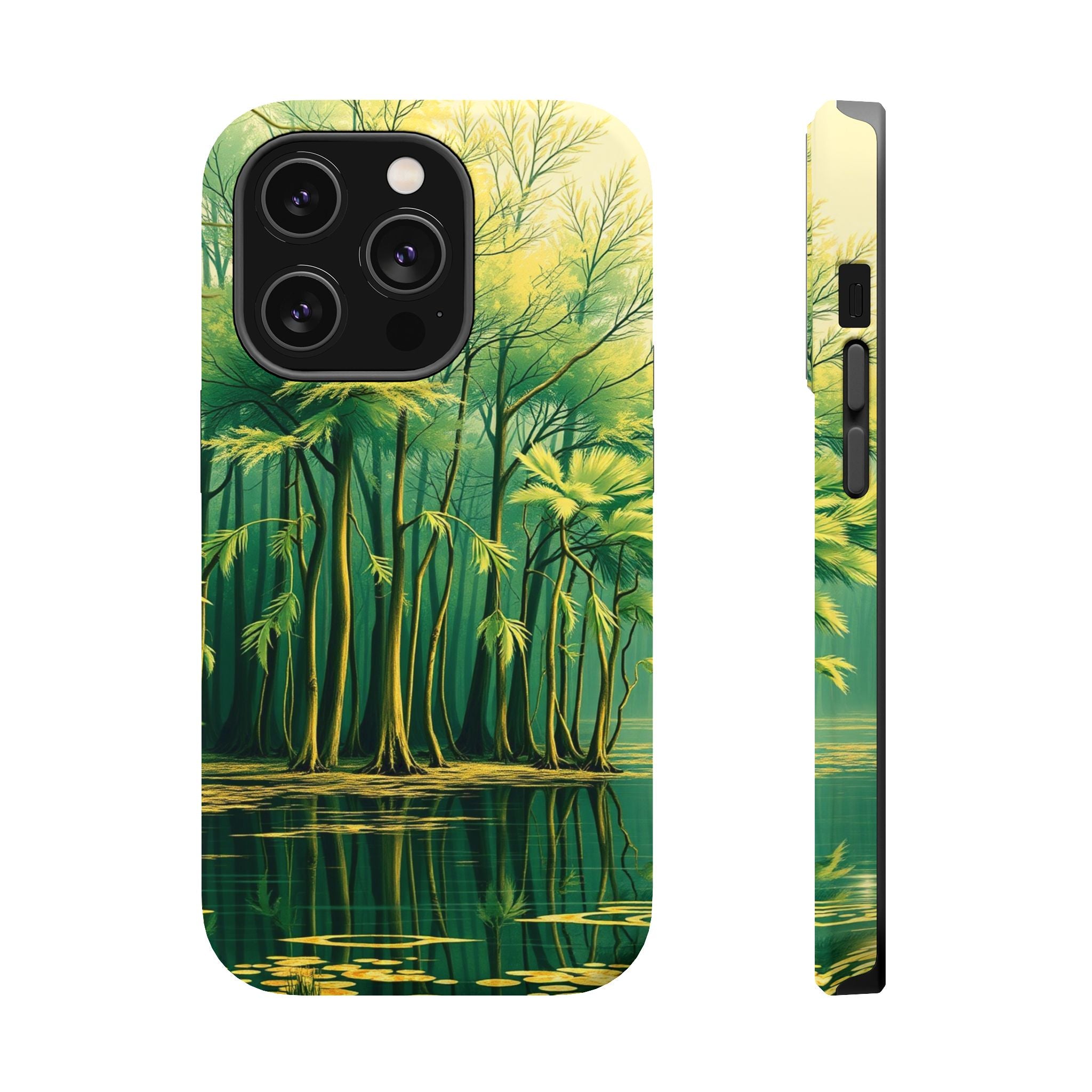 iPhone Serene Cypress Swamp Design Bold Modern Everyday Snap Case · iPhone Case
