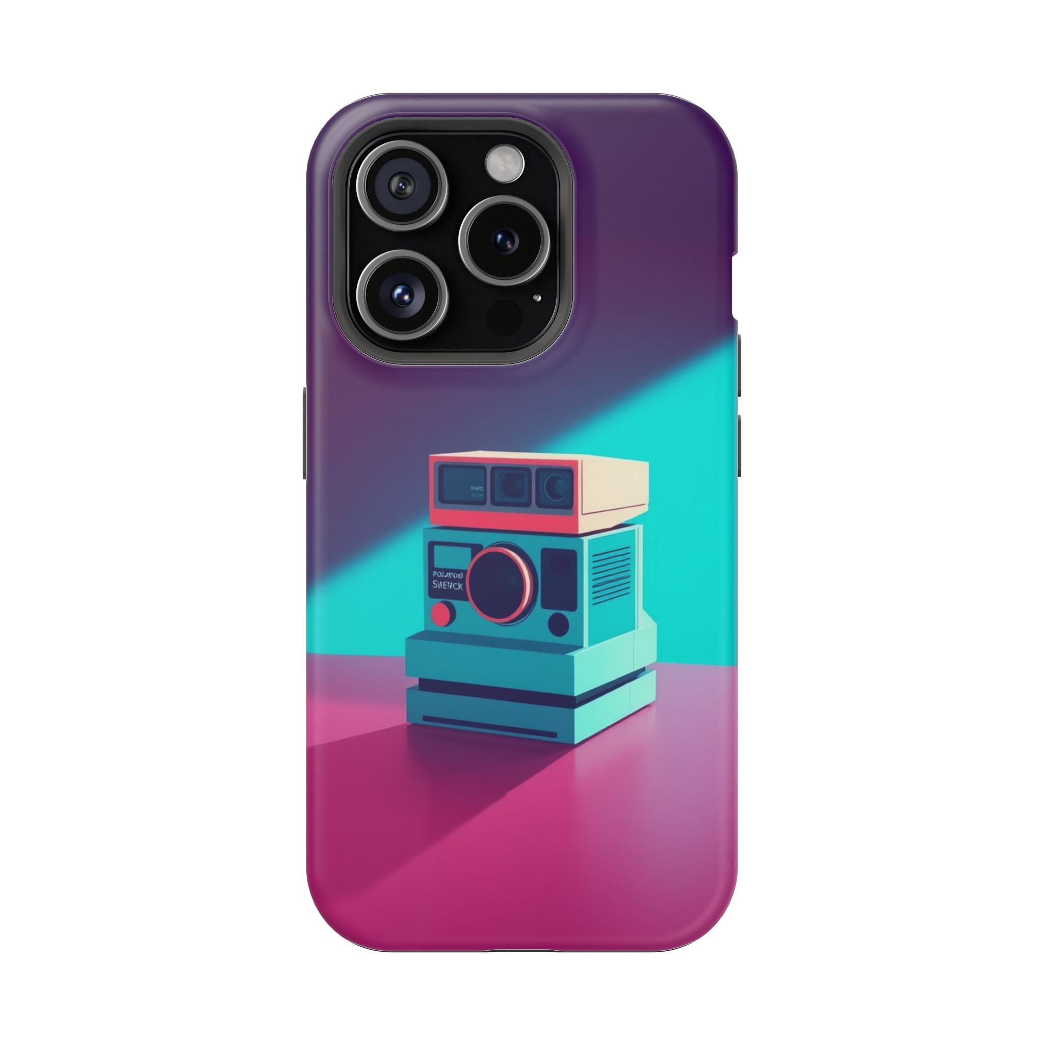 iPhone Polaroid Stack Memory Pop Art Bold Slim Everyday Designer Case · iPhone C