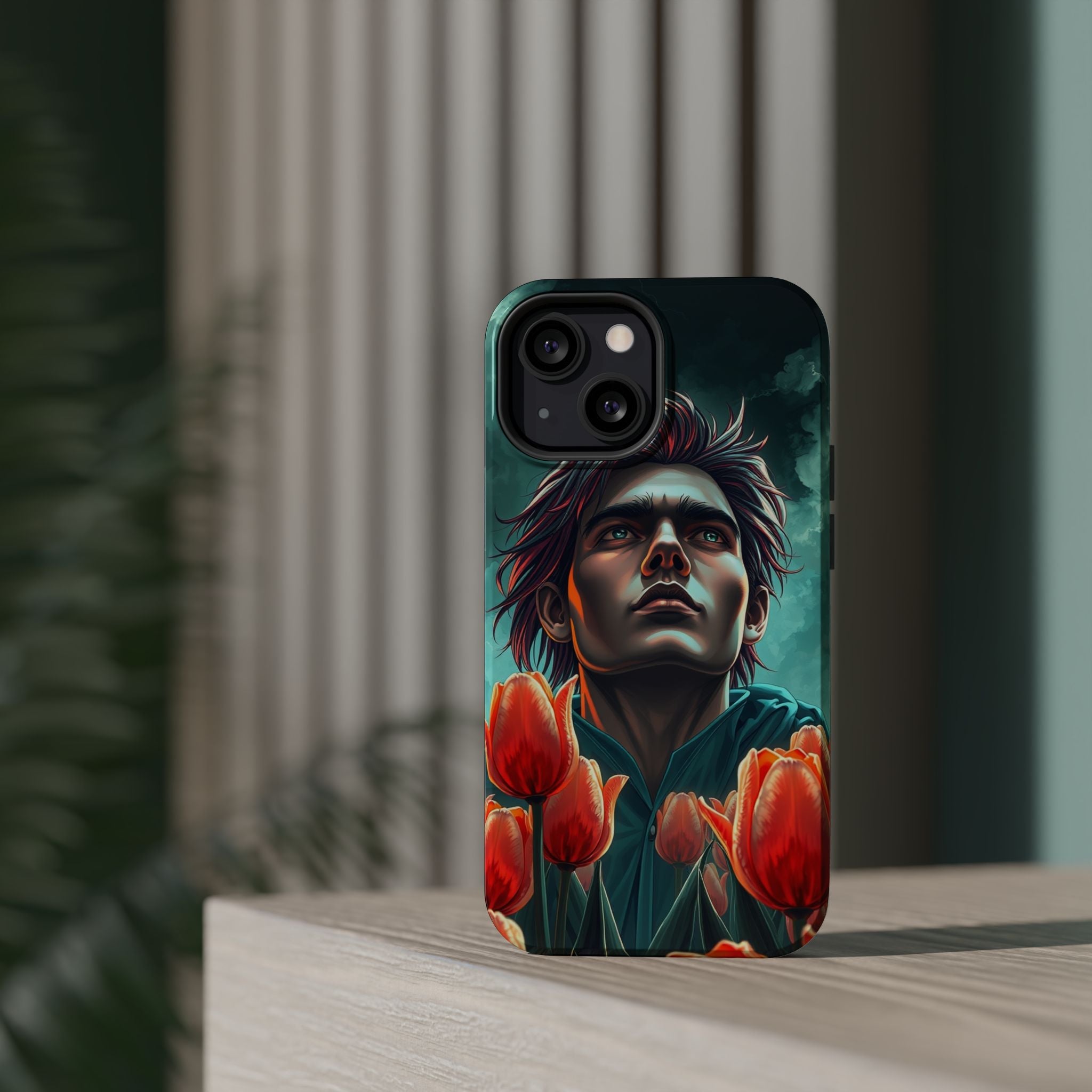 iPhone Tulip Row Electric Art Slim Everyday Designer Case · iPhone Case