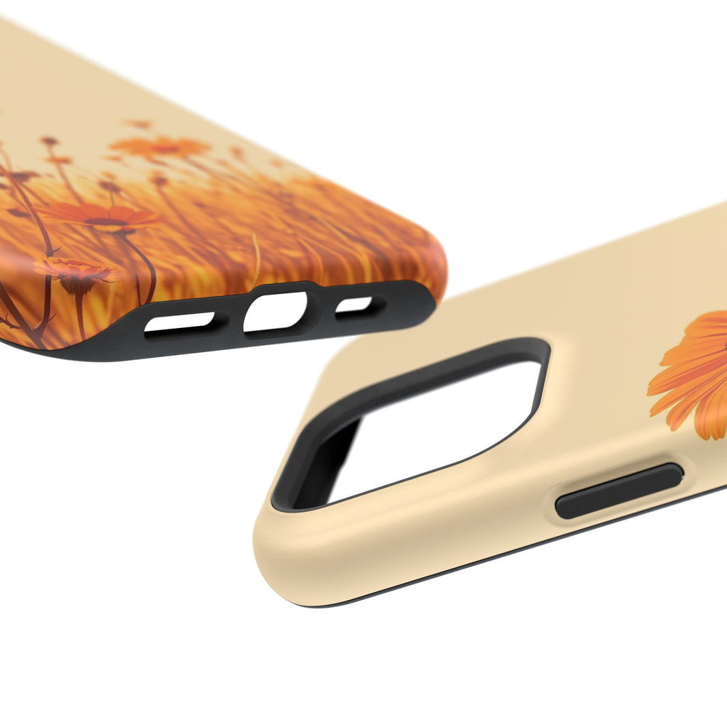 iPhone Wildflower Field Minimalist Line Art Slim Everyday Designer Case · iPhone