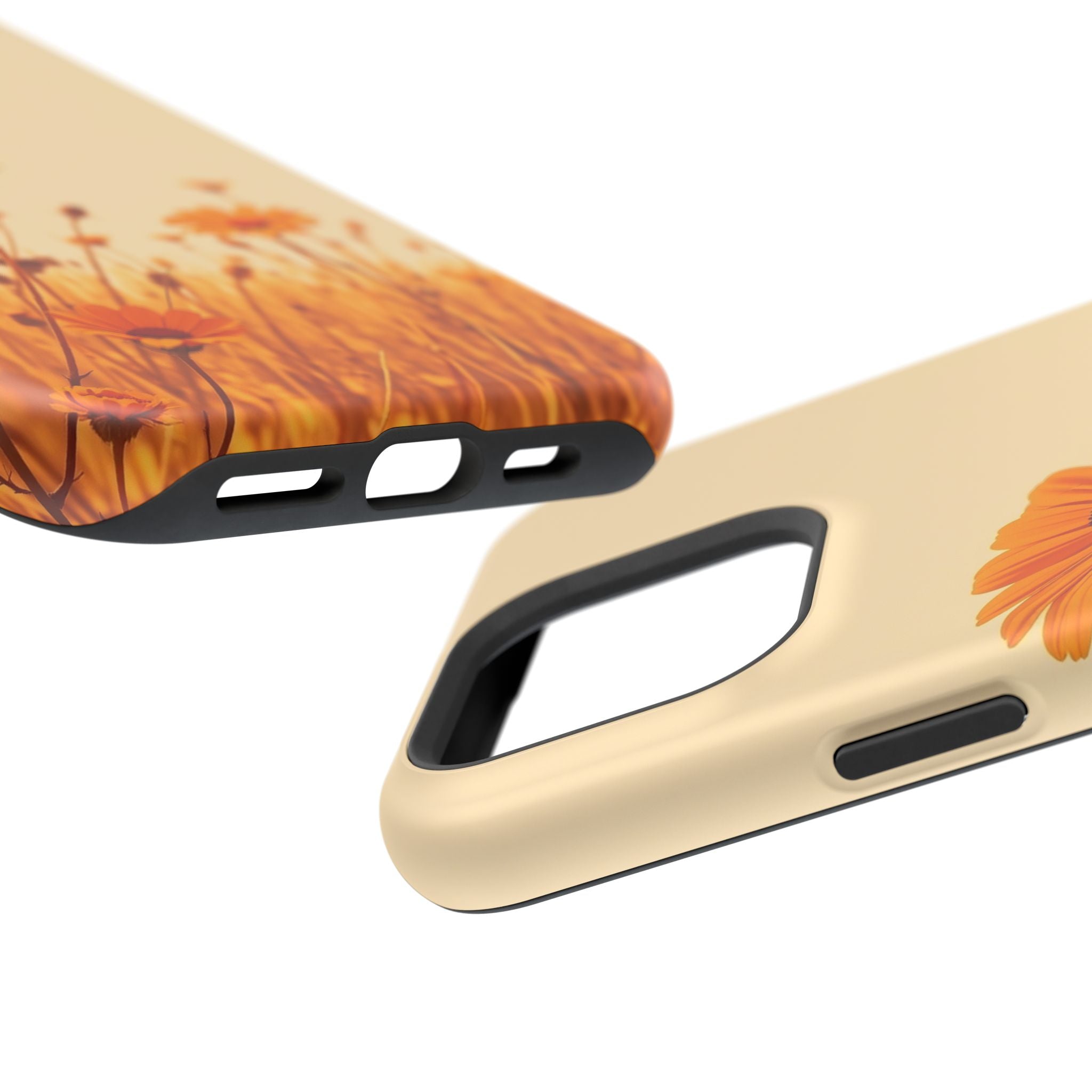 iPhone Wildflower Field Minimalist Line Art Slim Everyday Designer Case · iPhone