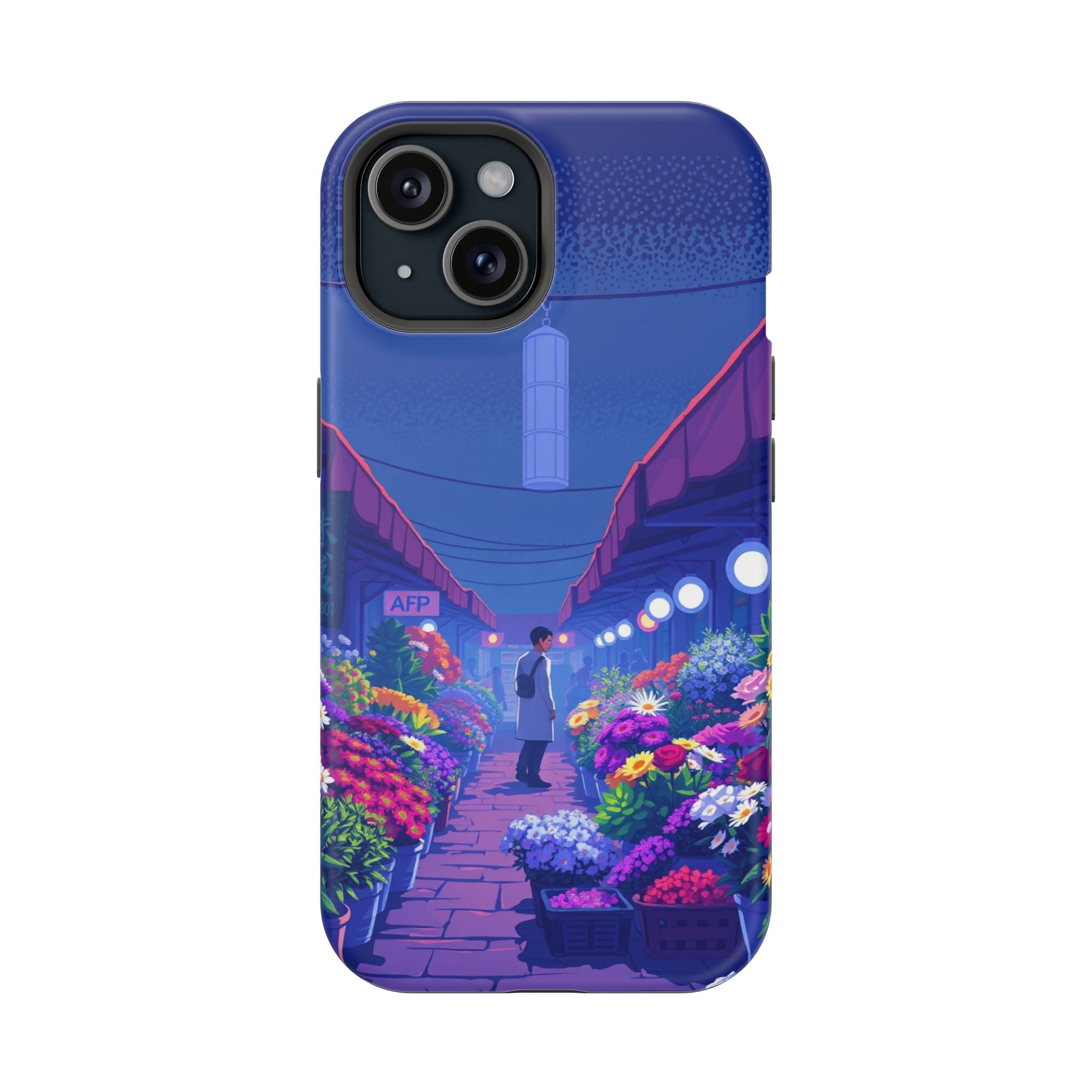 iPhone Flower Market Electric Art Bold Modern Everyday Snap Case · iPhone Case