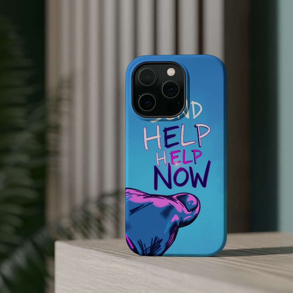 iPhone Radiant Send Help Now Design Slim Everyday Designer Case · iPhone Case