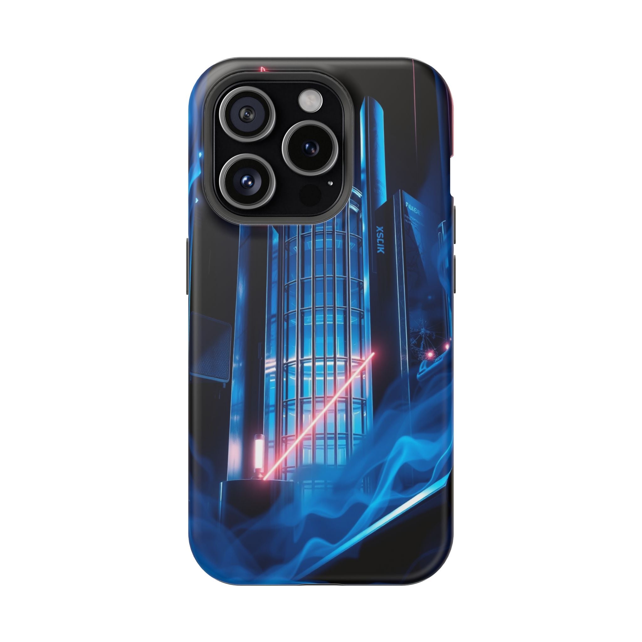 iPhone Midnight Blue And Silver Bauhaus Composition Slim Snap Case · iPhone Case