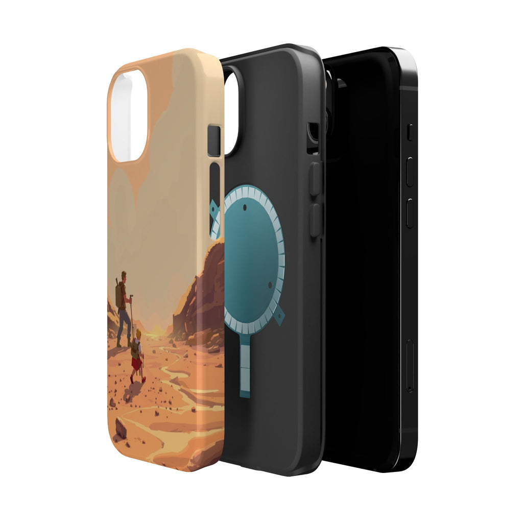 iPhone Burnt Orange And Sand Barely Surviving Slim Everyday Designer Case · iPho