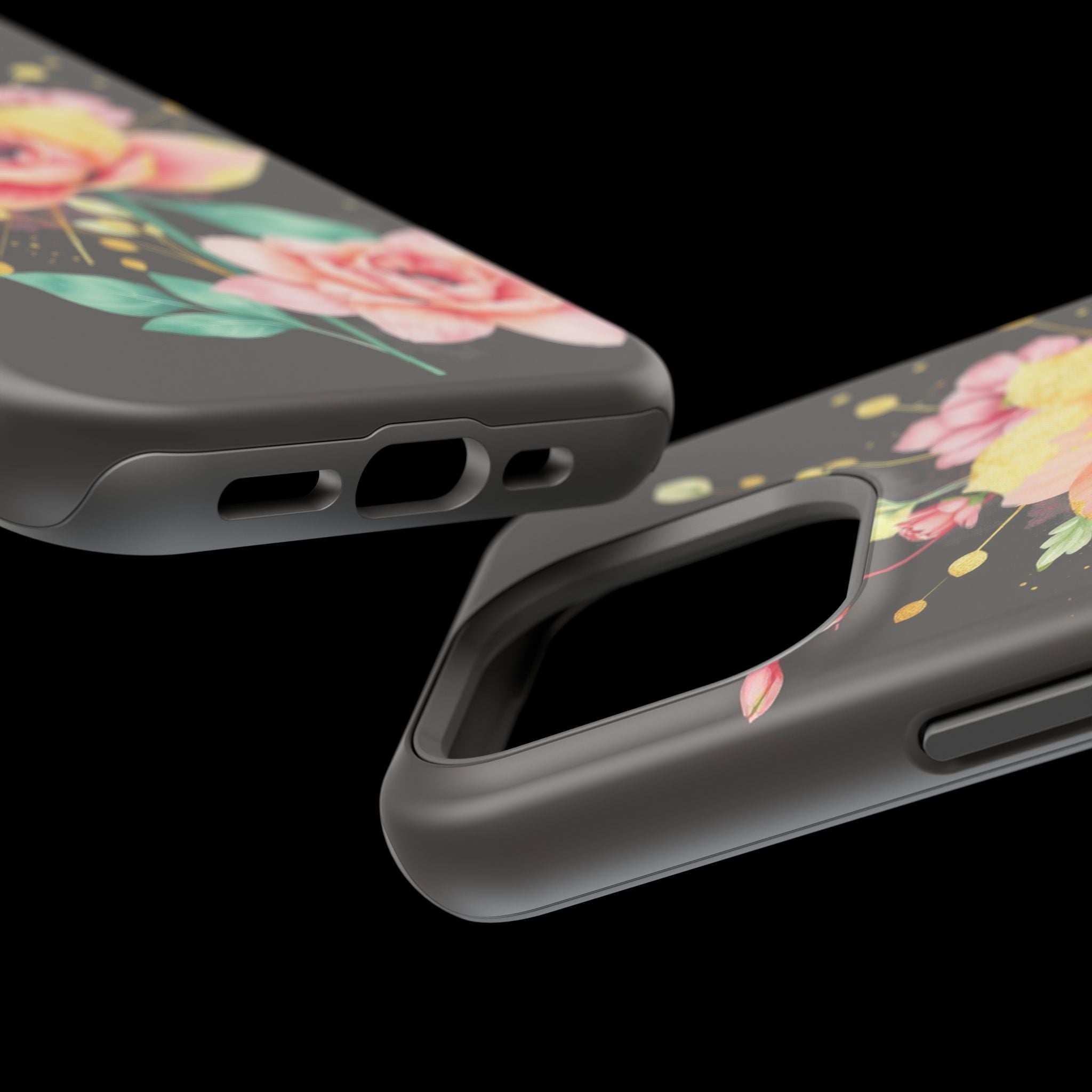 iPhone Earthy Floral Watercolor Splash Design Clean iPhone 14 Minimal · iPhone C