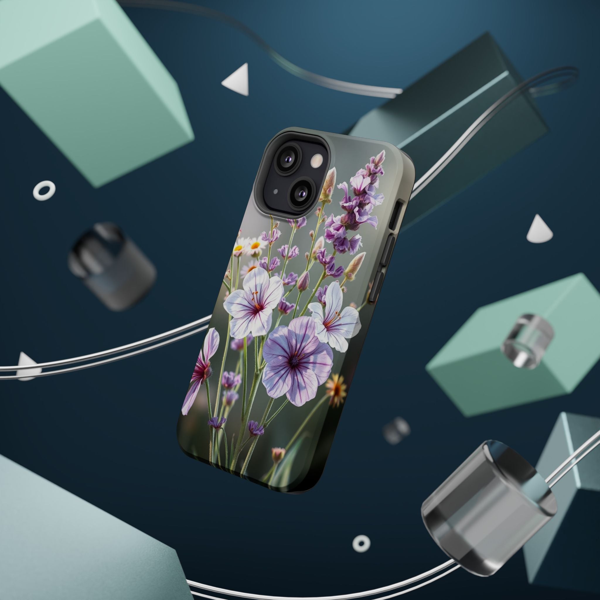 iPhone Wildflower Bunch Enchanted Art Slim Everyday Designer Case · iPhone Case