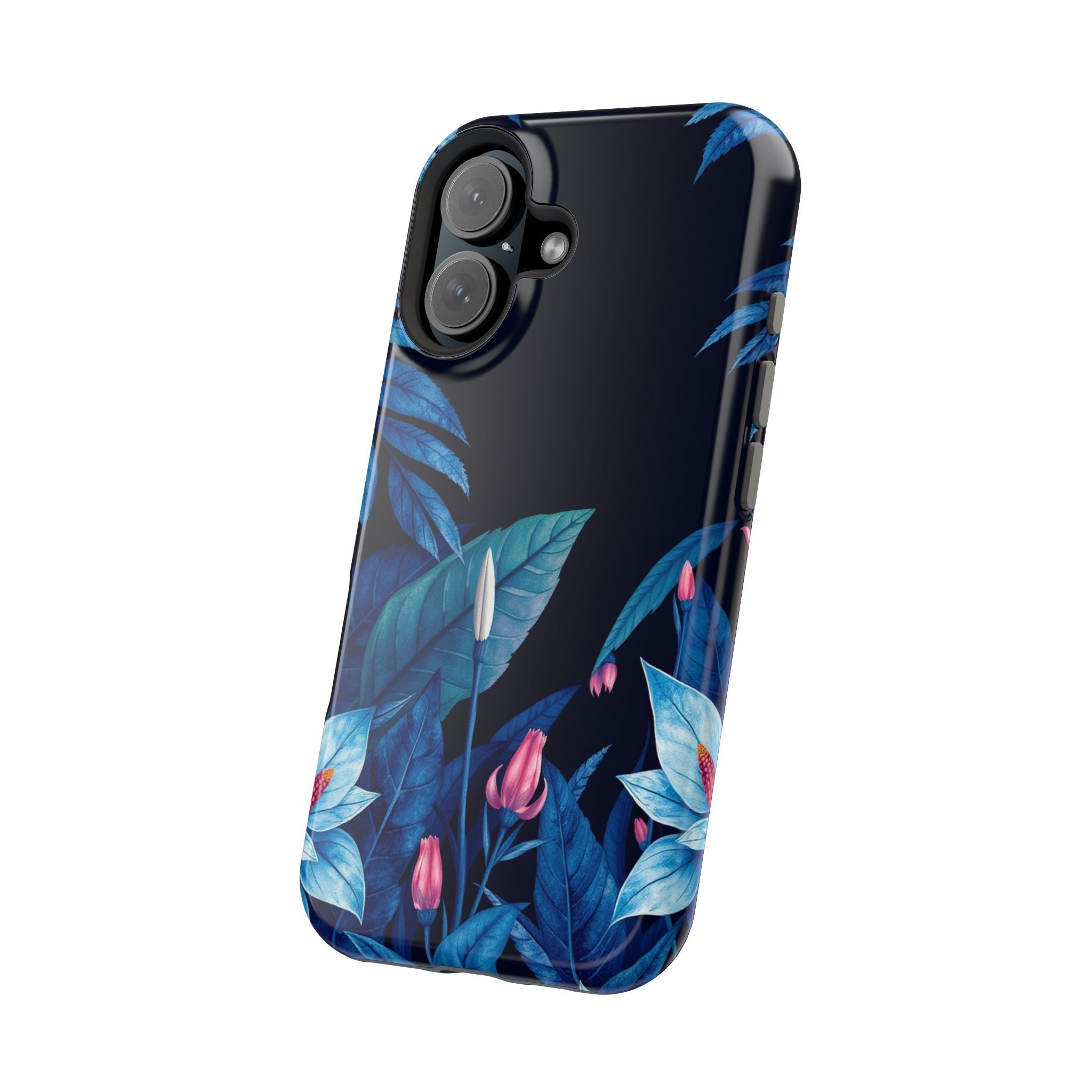 iPhone Serene Jungle Floral Design Clean Minimal Snap Cas Slim Snap Case · iPhon