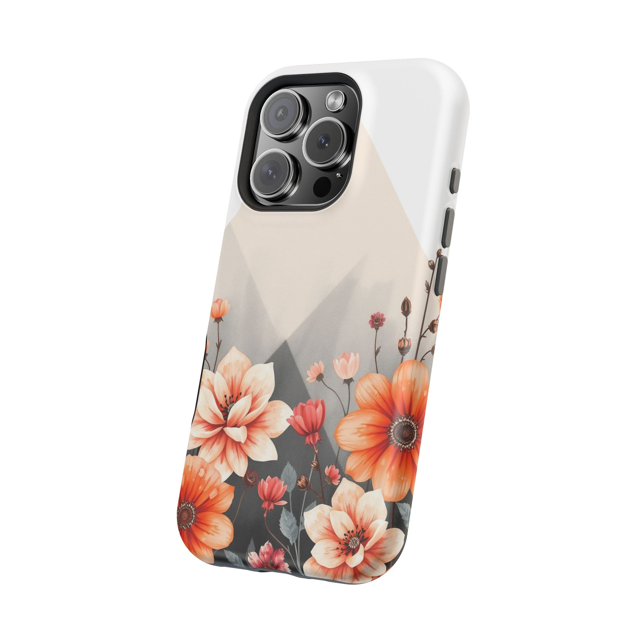 iPhone Floral Geometric Vibrant Design Slim Snap Case · iPhone Case