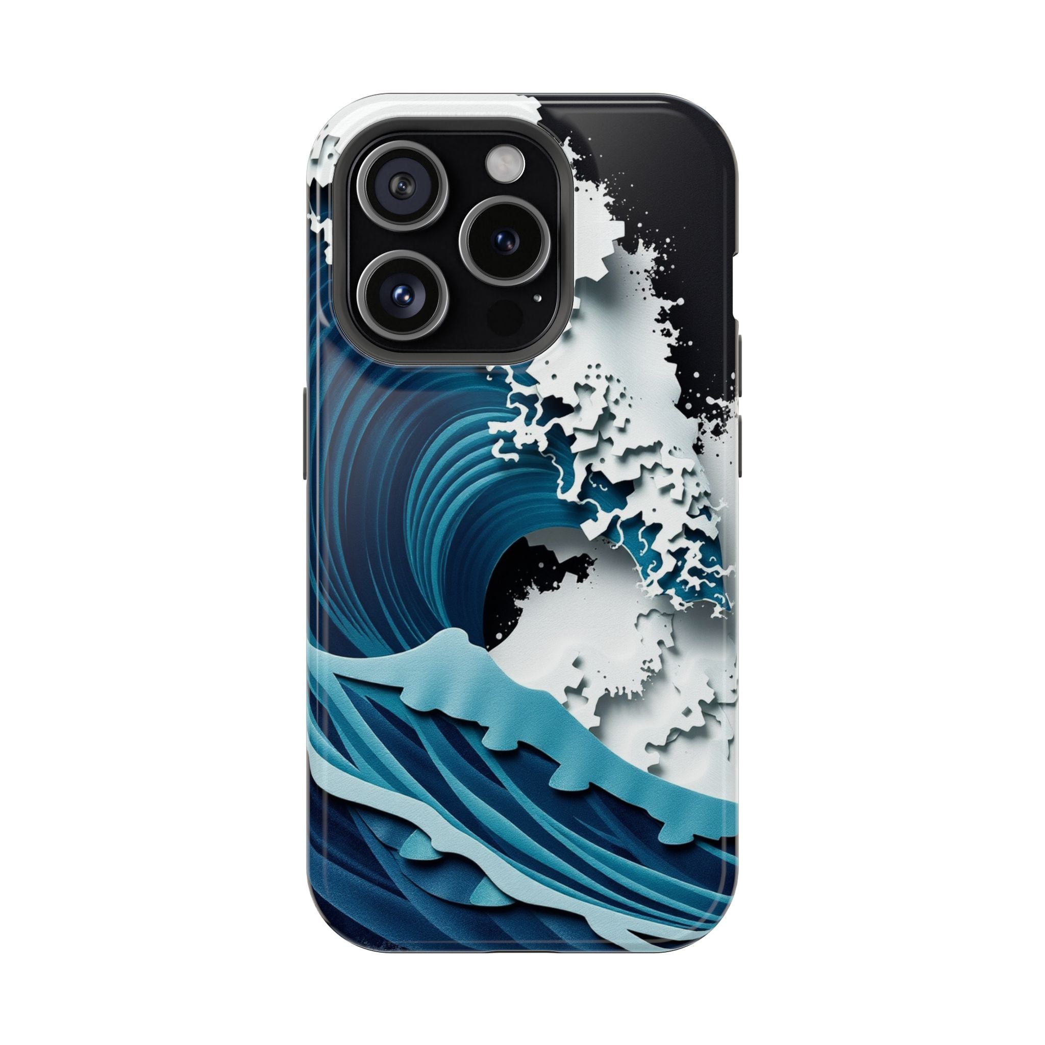 iPhone Ocean Wave Crash Bold Art Bold Modern Everyday Snap Case · iPhone Case