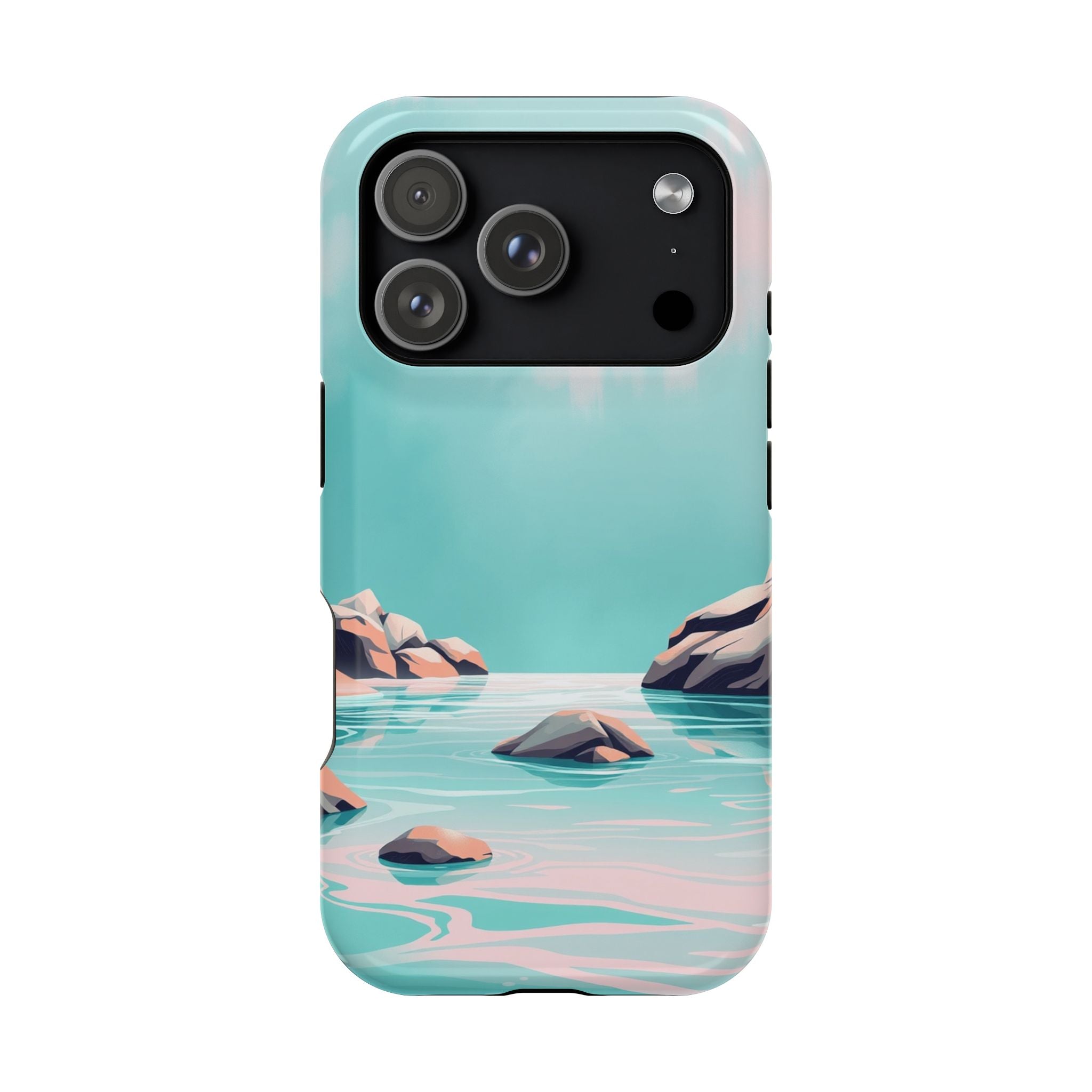 iPhone Vibrant Tidal Pool Design Bold Modern Everyday Snap Case · iPhone Case