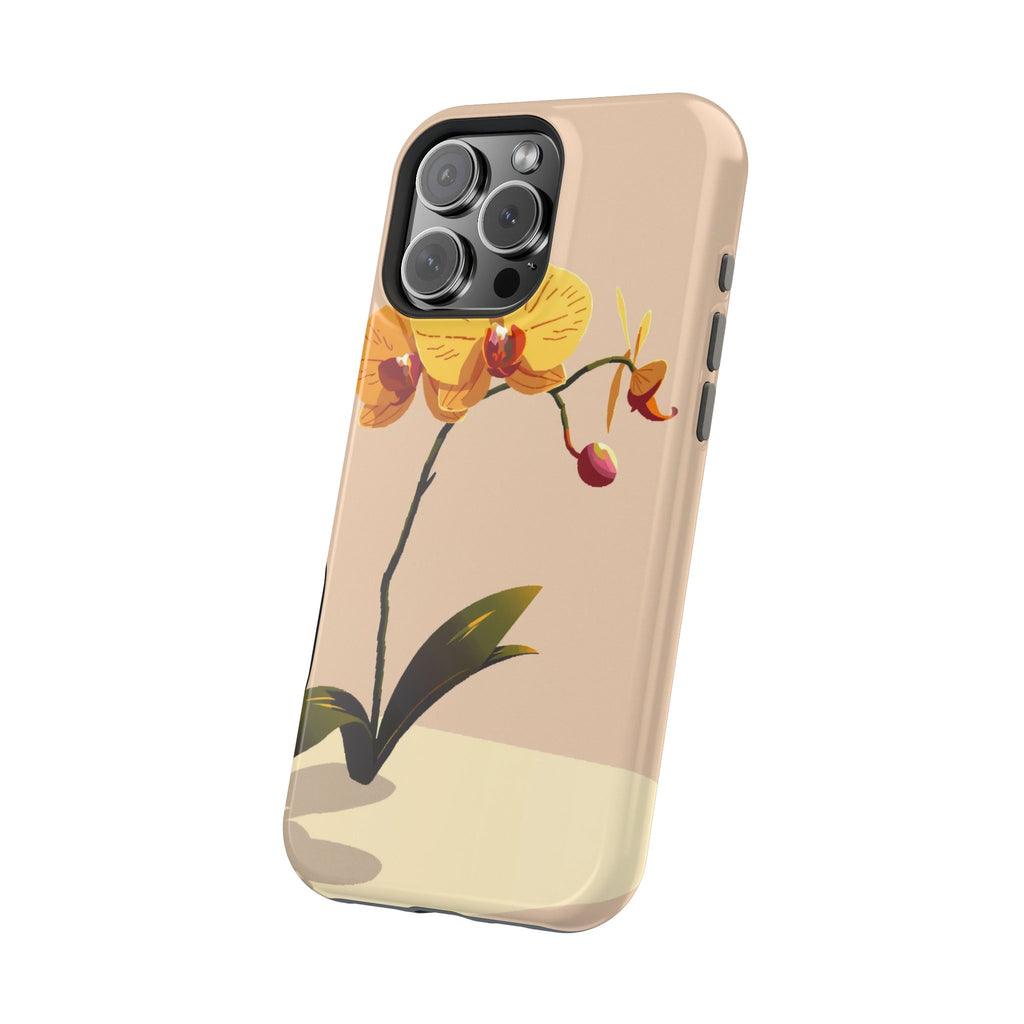 iPhone Orchid Study Pixel Art -Bit Bold Modern Everyday Snap Case · iPhone Case