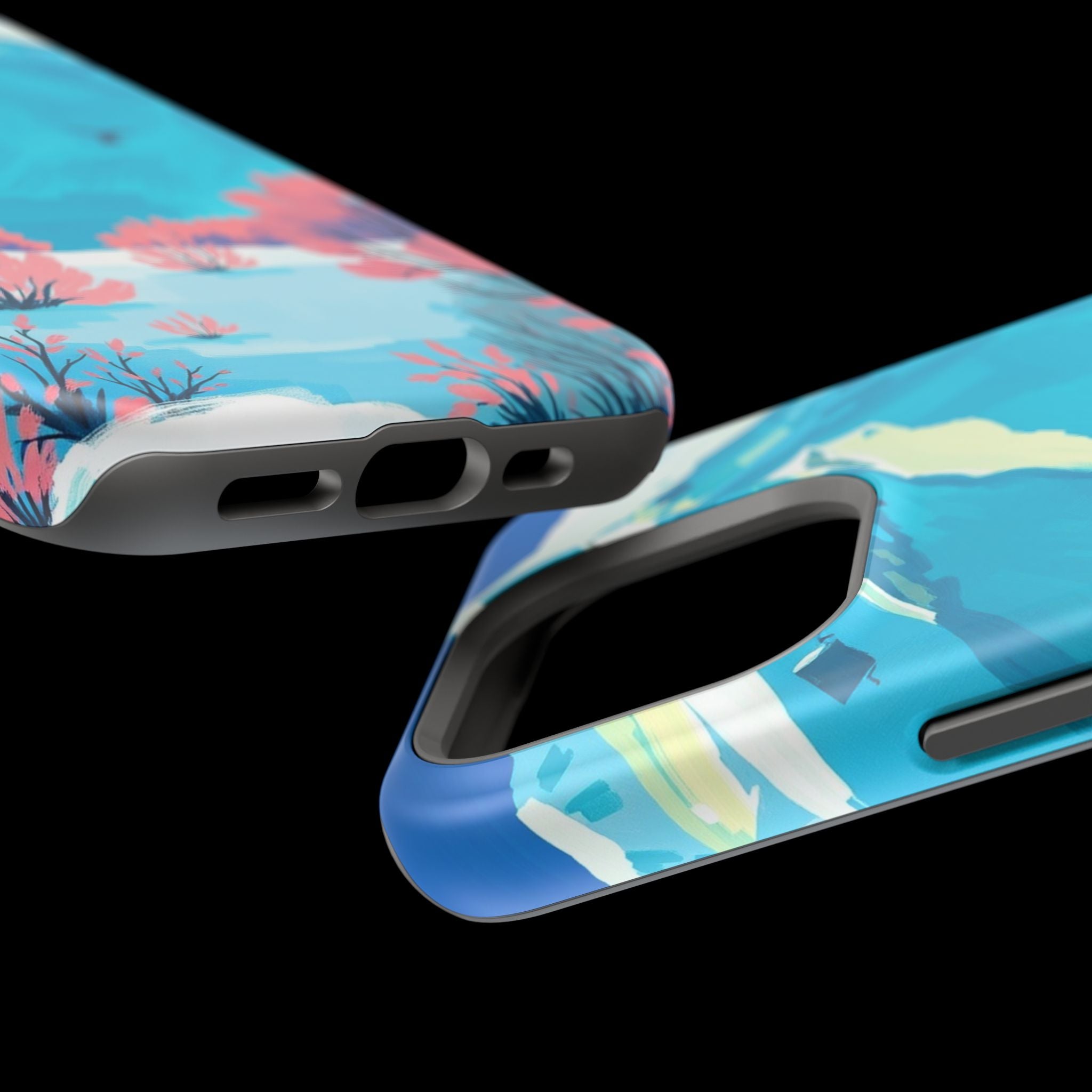 iPhone Snow Field Electric Art Slim Everyday Designer Case · iPhone Case