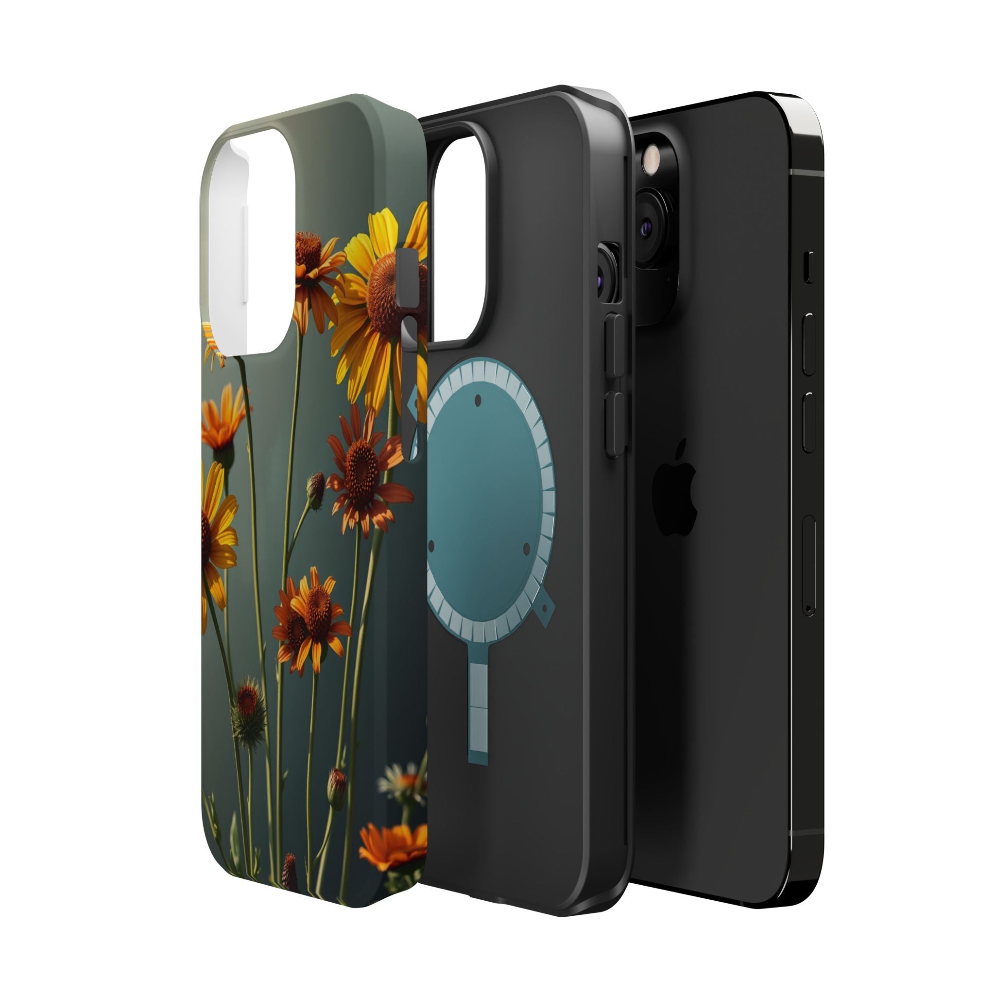 iPhone Mustard And Rust Wildflower Bunch Slim Everyday iPhone Designer · iPhone