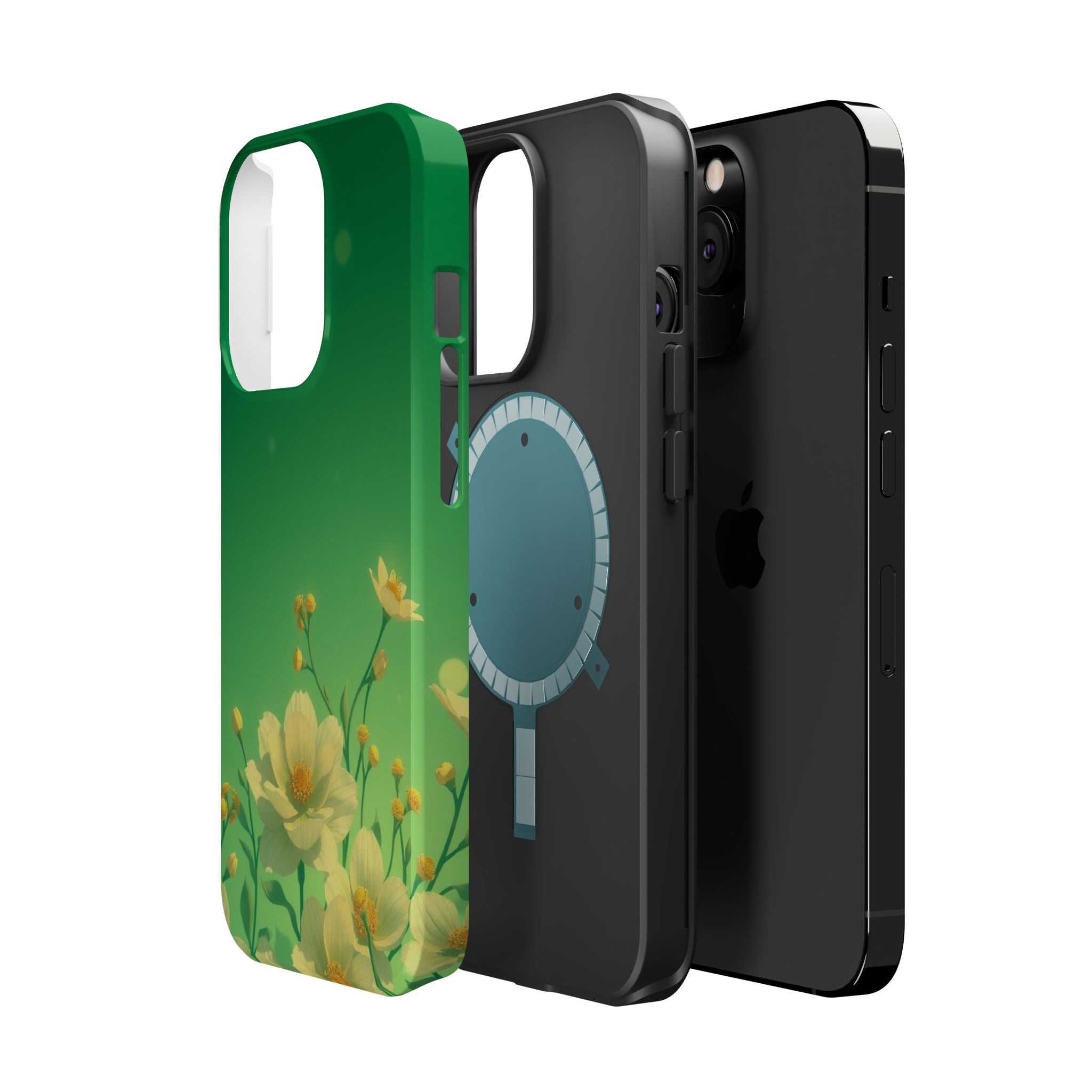 iPhone Vibrant Floral Ombre Design Bold Modern Everyday Snap Case · iPhone Case