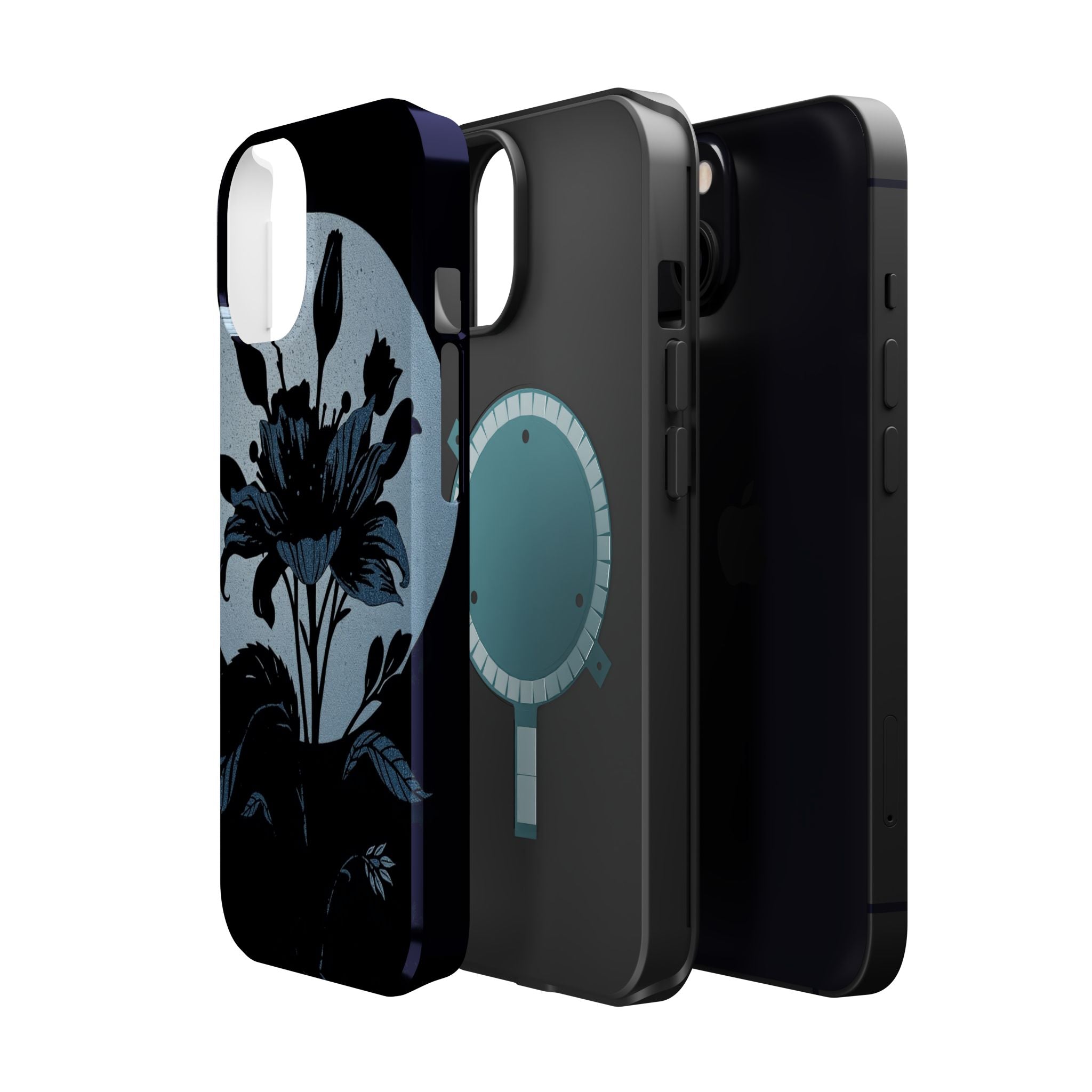 iPhone Radiant Floral Silhouette Design Slim Everyday Designer Case · iPhone Cas