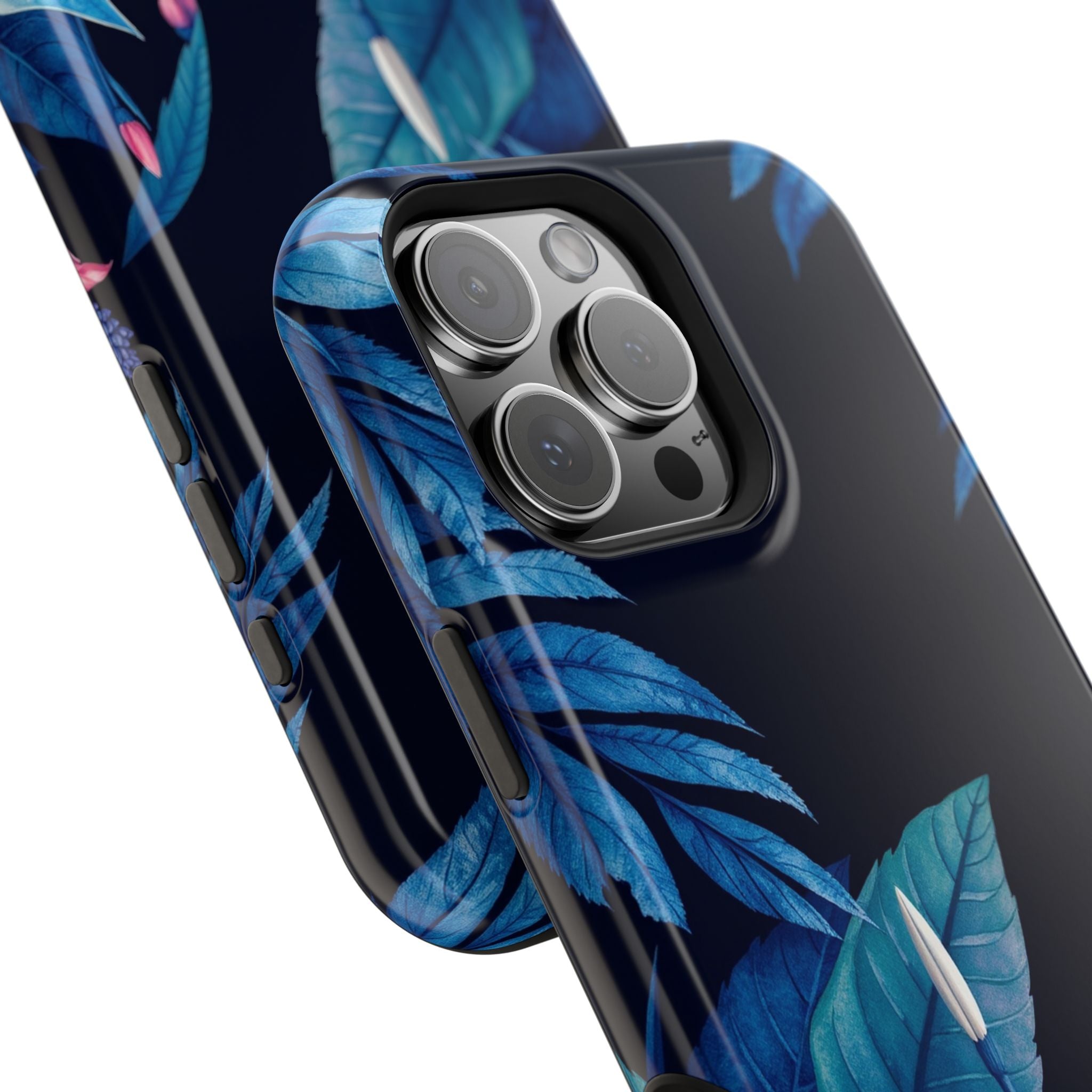 iPhone Serene Jungle Floral Design Clean Minimal Snap Cas Slim Snap Case · iPhon