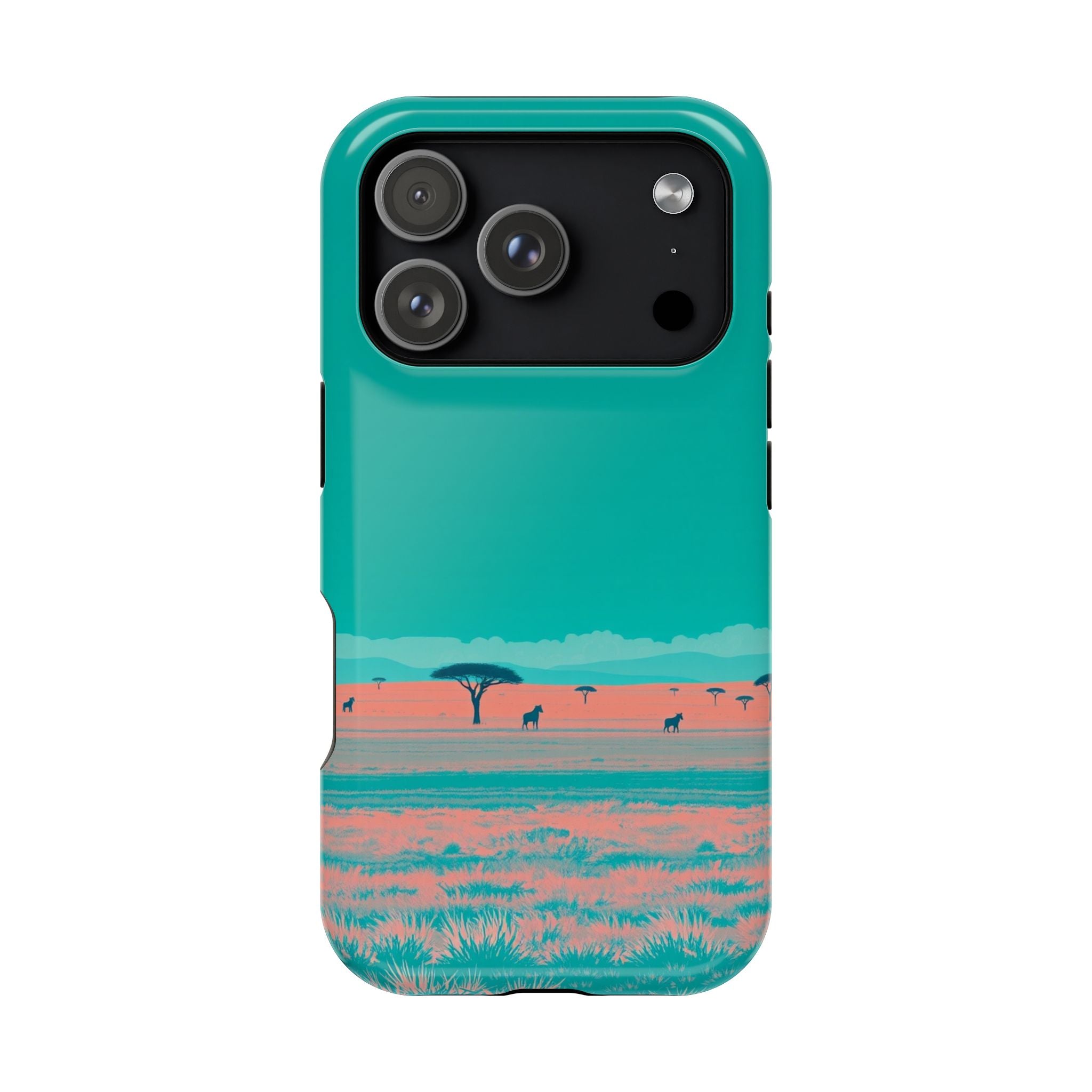 iPhone Savanna Horizon Risograph Print Slim Everyday Designer Case · iPhone Case