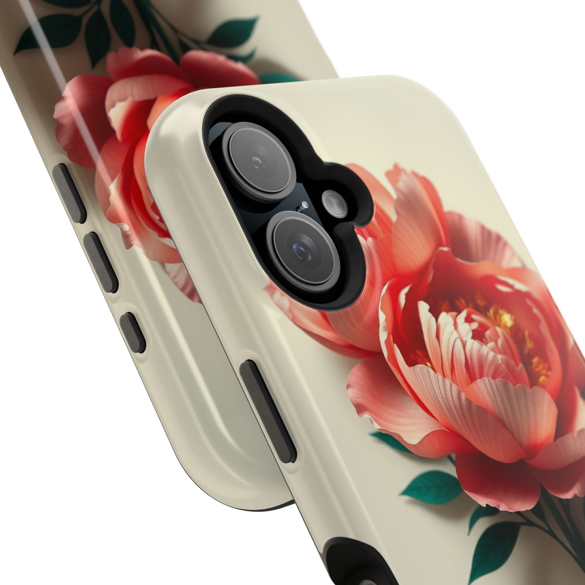 iPhone Emerald Green And Gold Peony Bouquet Slim iPhone Everyday · iPhone Case