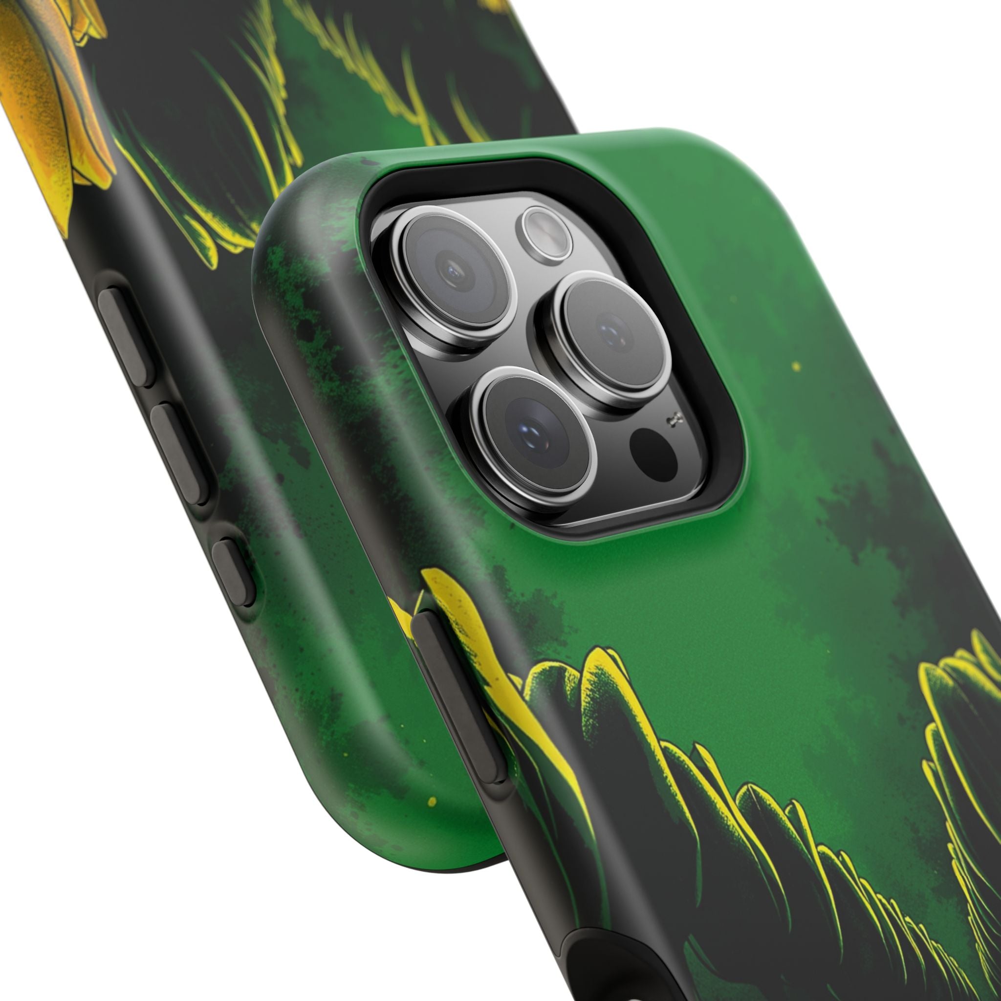iPhone Tulip Row Emerald Green And Gold Slim Snap Case · iPhone Case