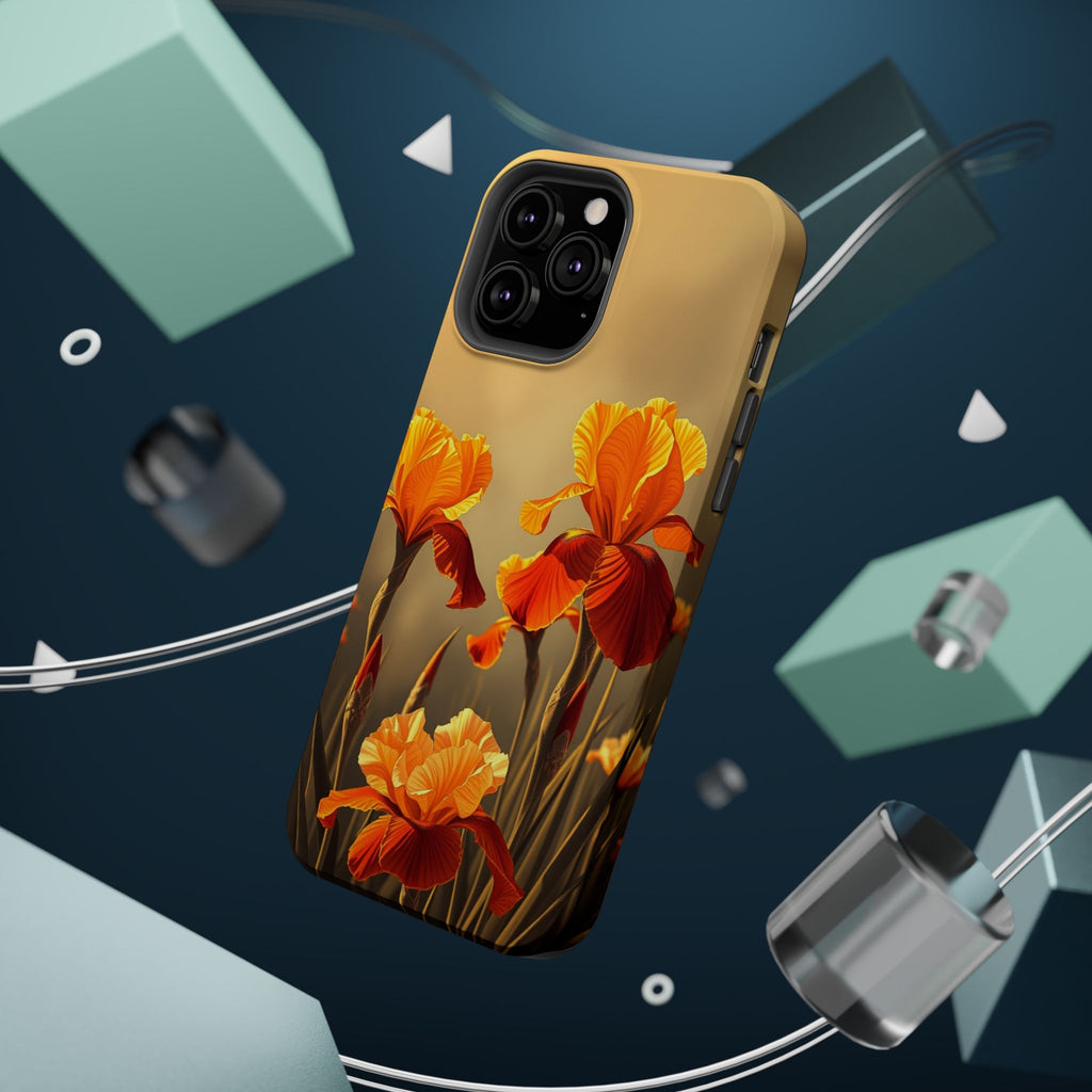 iPhone Iris Garden Gold Foil Luxury Slim Everyday Designer Case · iPhone Case
