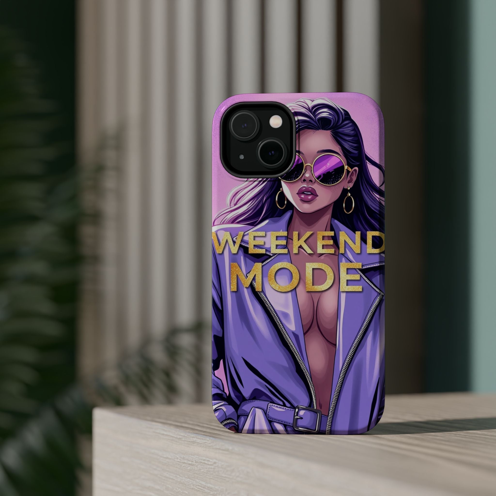 iPhone Lavender And Pearl Weekend Mode On Slim Everyday Designer Case · iPhone C