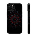 iPhone Black And Crimson Floral Mandala Slim Everyday iPhone Designer · iPhone C