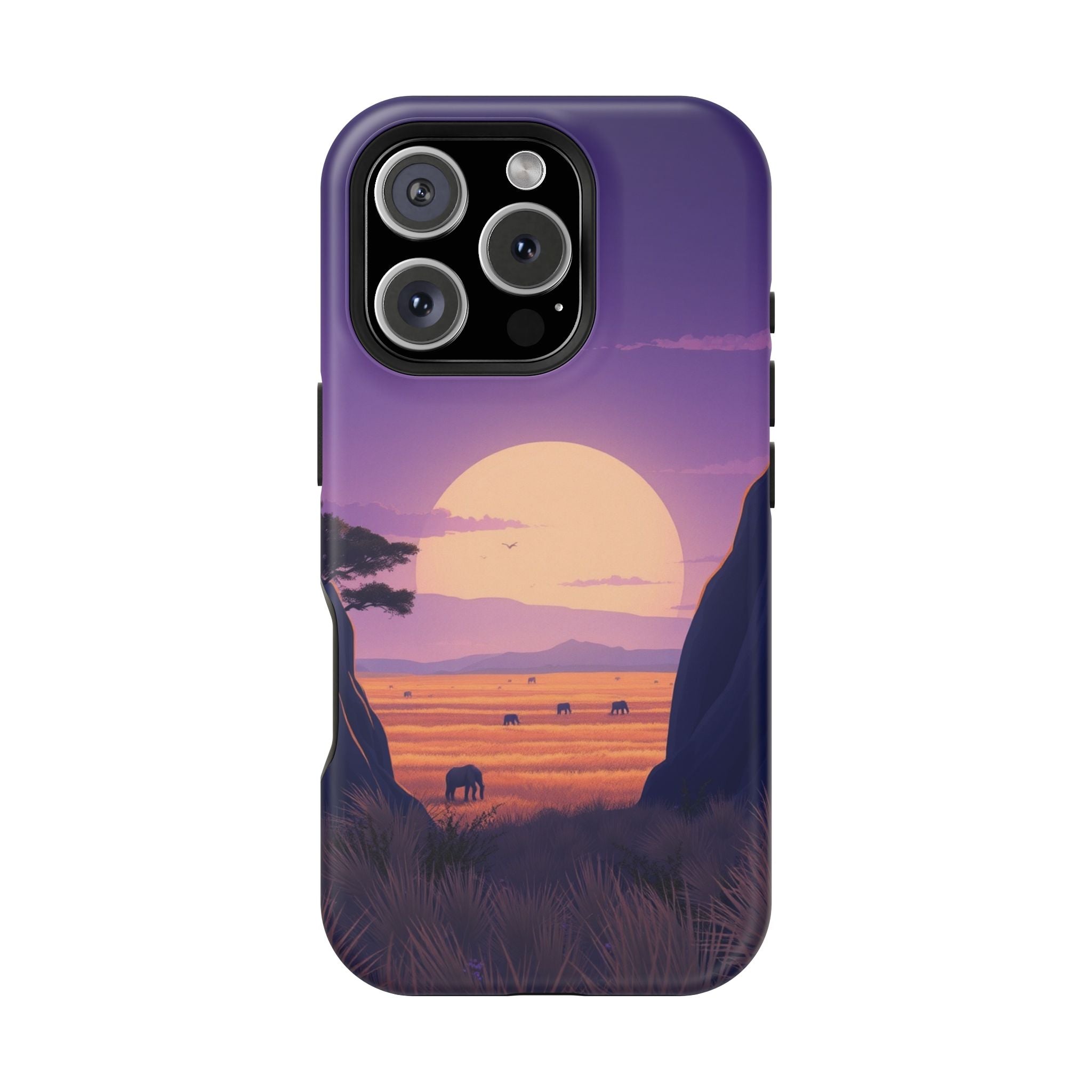 iPhone Lavender And Pearl Savanna Horizon Slim iPhone 18 Everyday · iPhone Case
