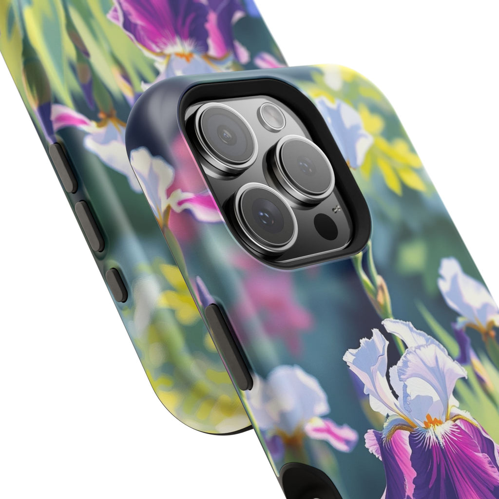 iPhone Vibrant Iris Garden Design Bold Modern Everyday Snap Case · iPhone Case