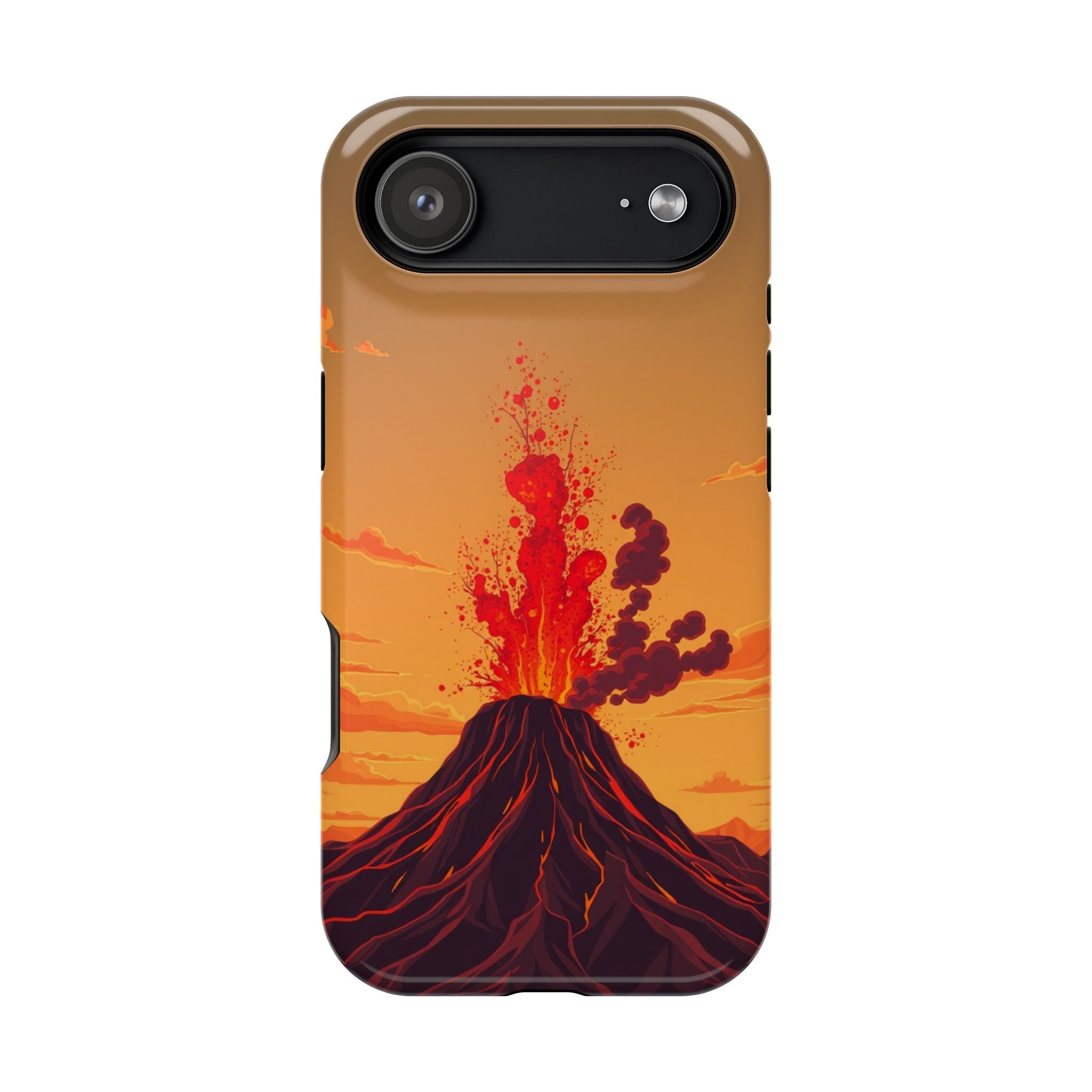 iPhone Sunset Amber And Peach Volcanic Eruption Soft iPhone Finish · iPhone Case