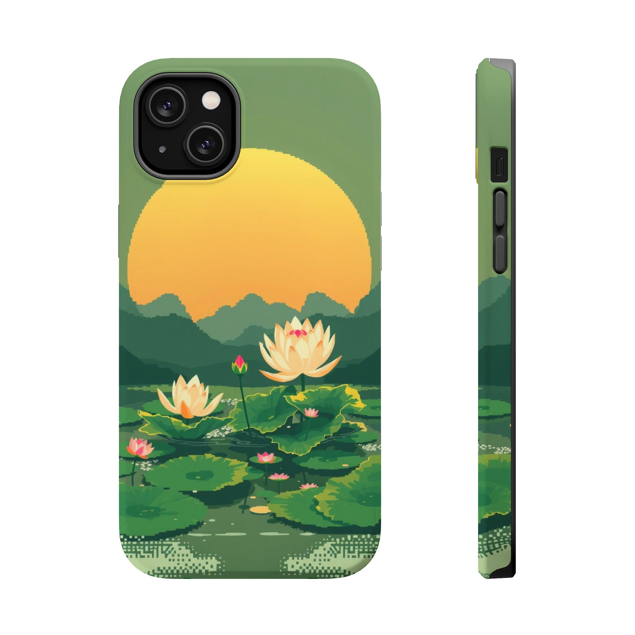 iPhone Lotus Pond Enchanted Art Slim Everyday Designer Case · iPhone Case