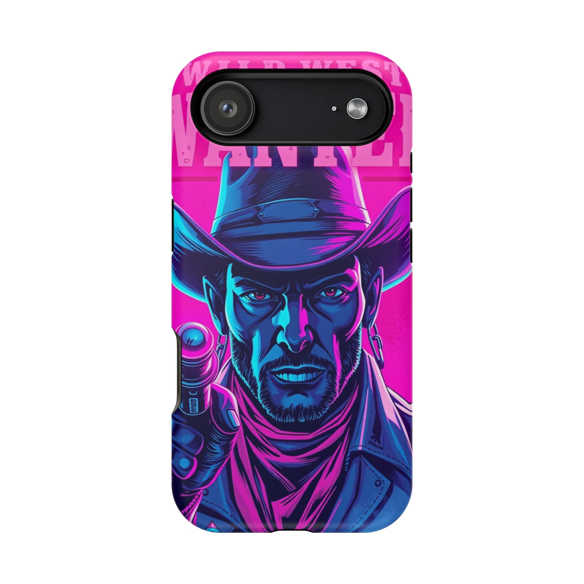 iPhone Wild West Wanted Neon Cyberpunk Slim Everyday Designer Case · iPhone Case