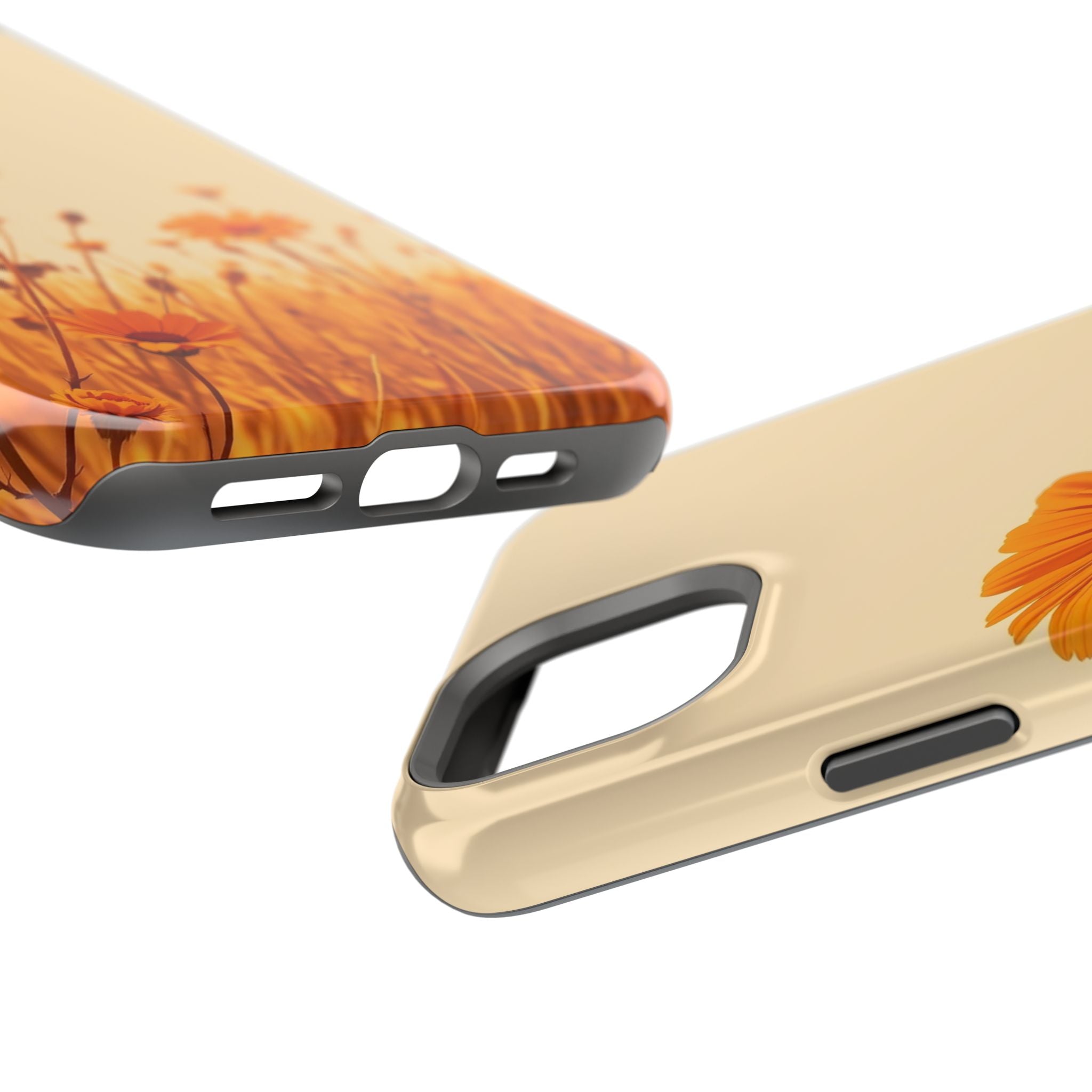 iPhone Wildflower Field Minimalist Line Art Slim Everyday Designer Case · iPhone