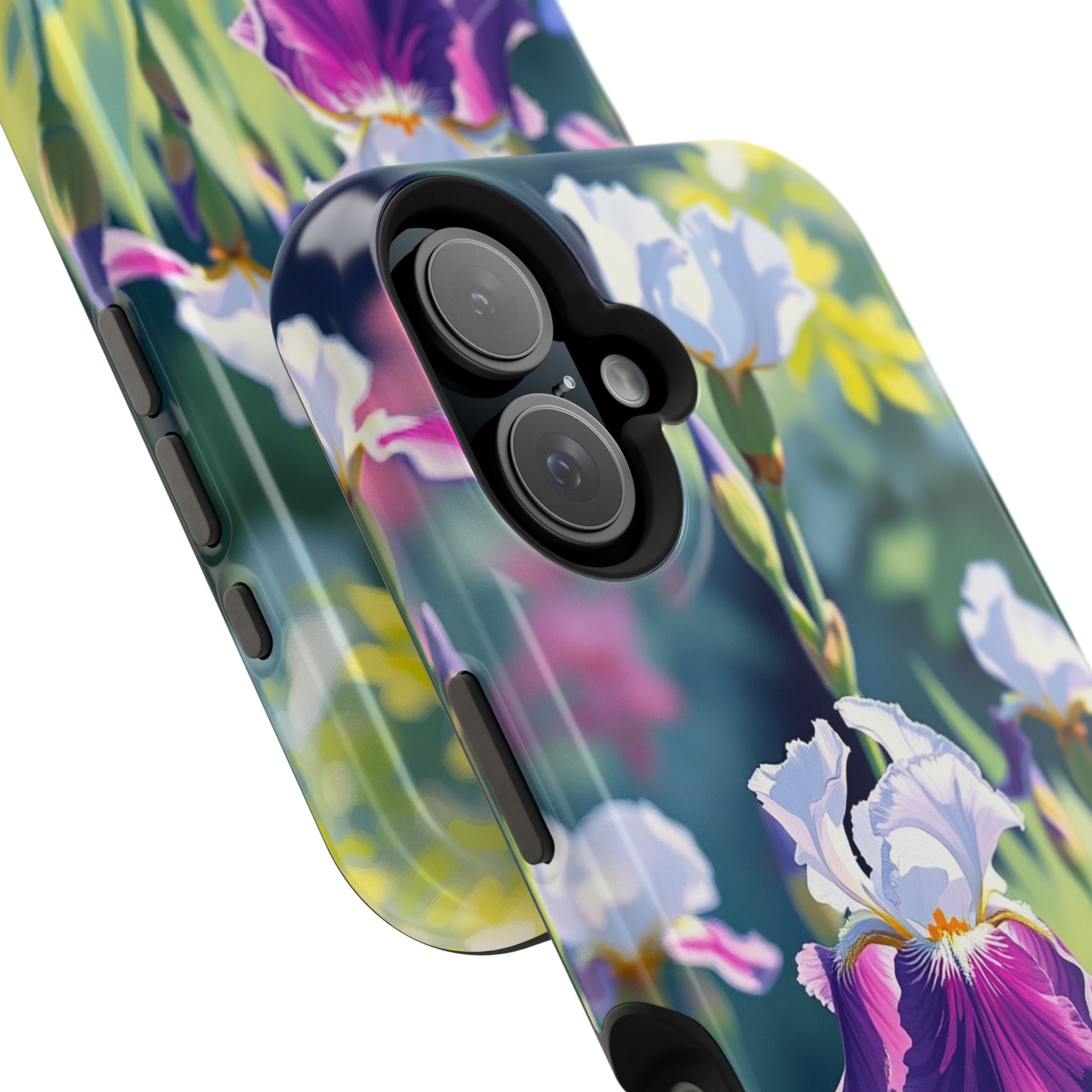 iPhone Vibrant Iris Garden Design Bold Modern Everyday Snap Case · iPhone Case