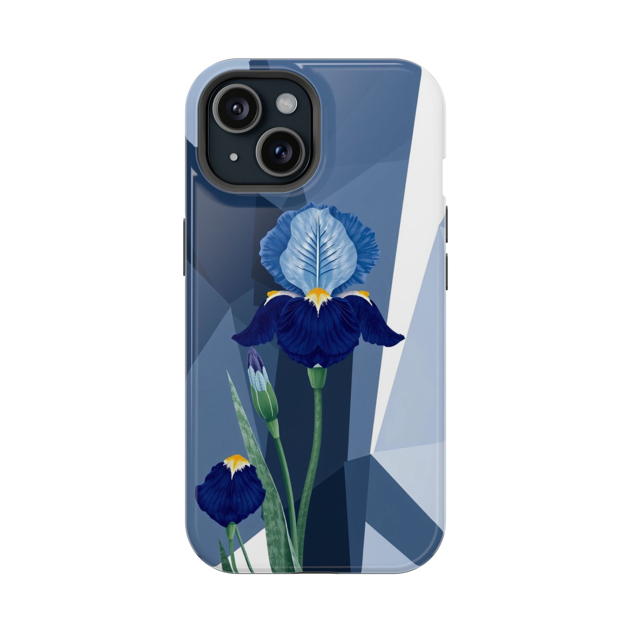 iPhone Earthy Iris Garden Design Bold Modern Everyday Snap Case · iPhone Case