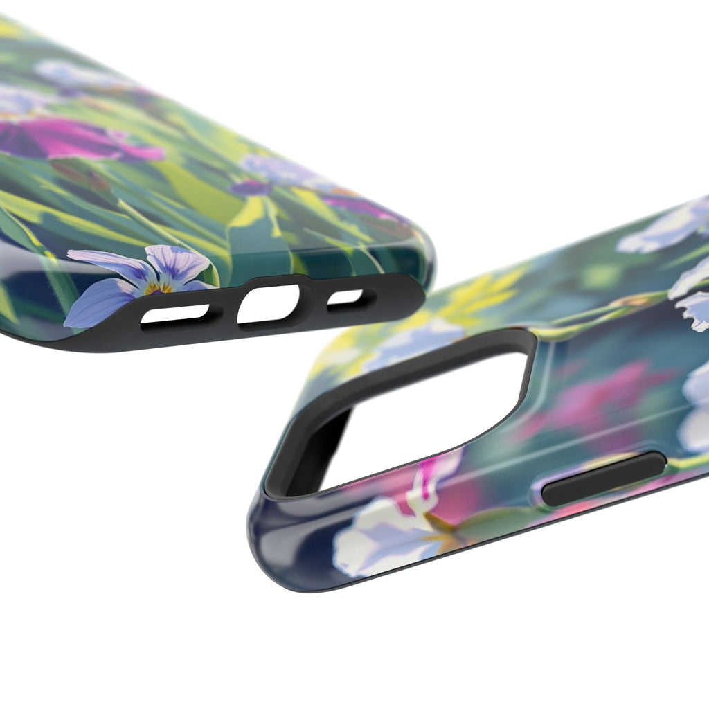 iPhone Vibrant Iris Garden Design Bold Modern Everyday Snap Case · iPhone Case