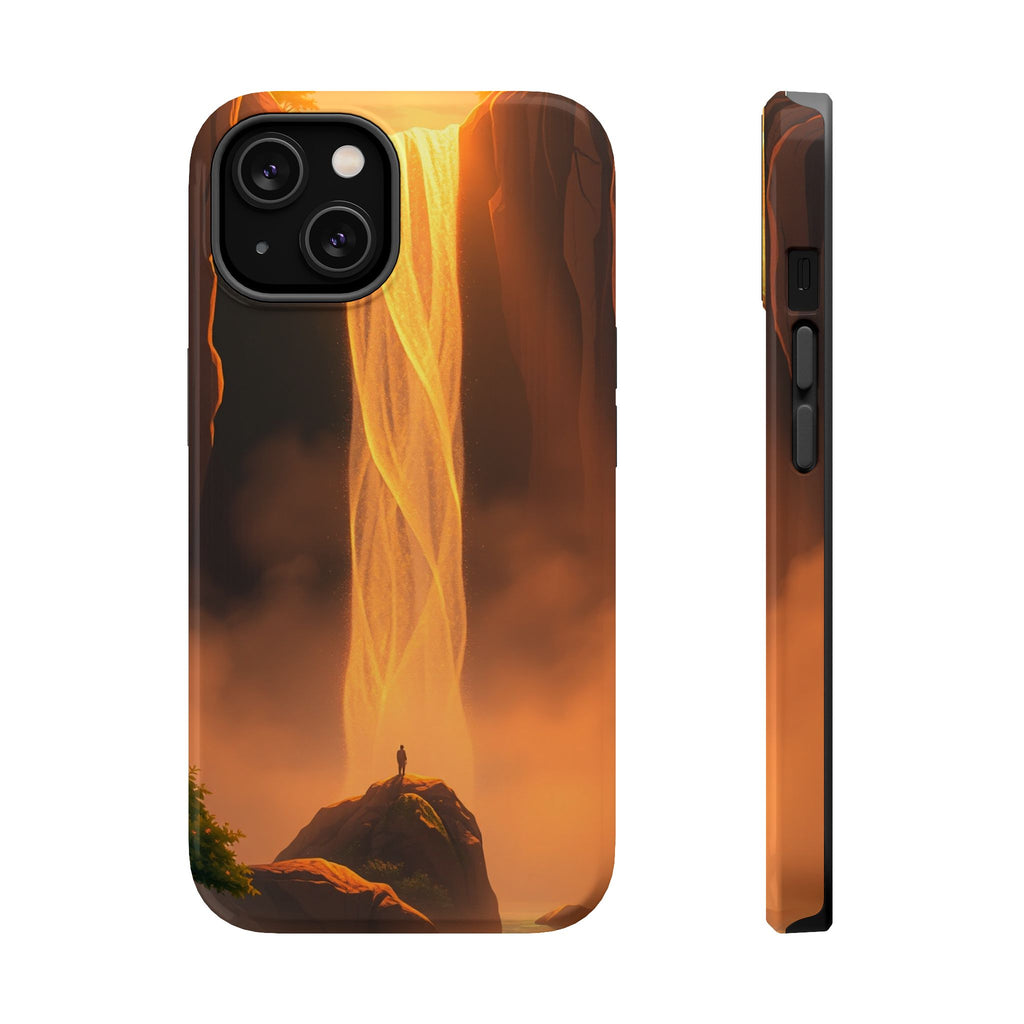 iPhone Sunset Amber And Peach Waterfall Mist Slim iPhone Everyday · iPhone Case