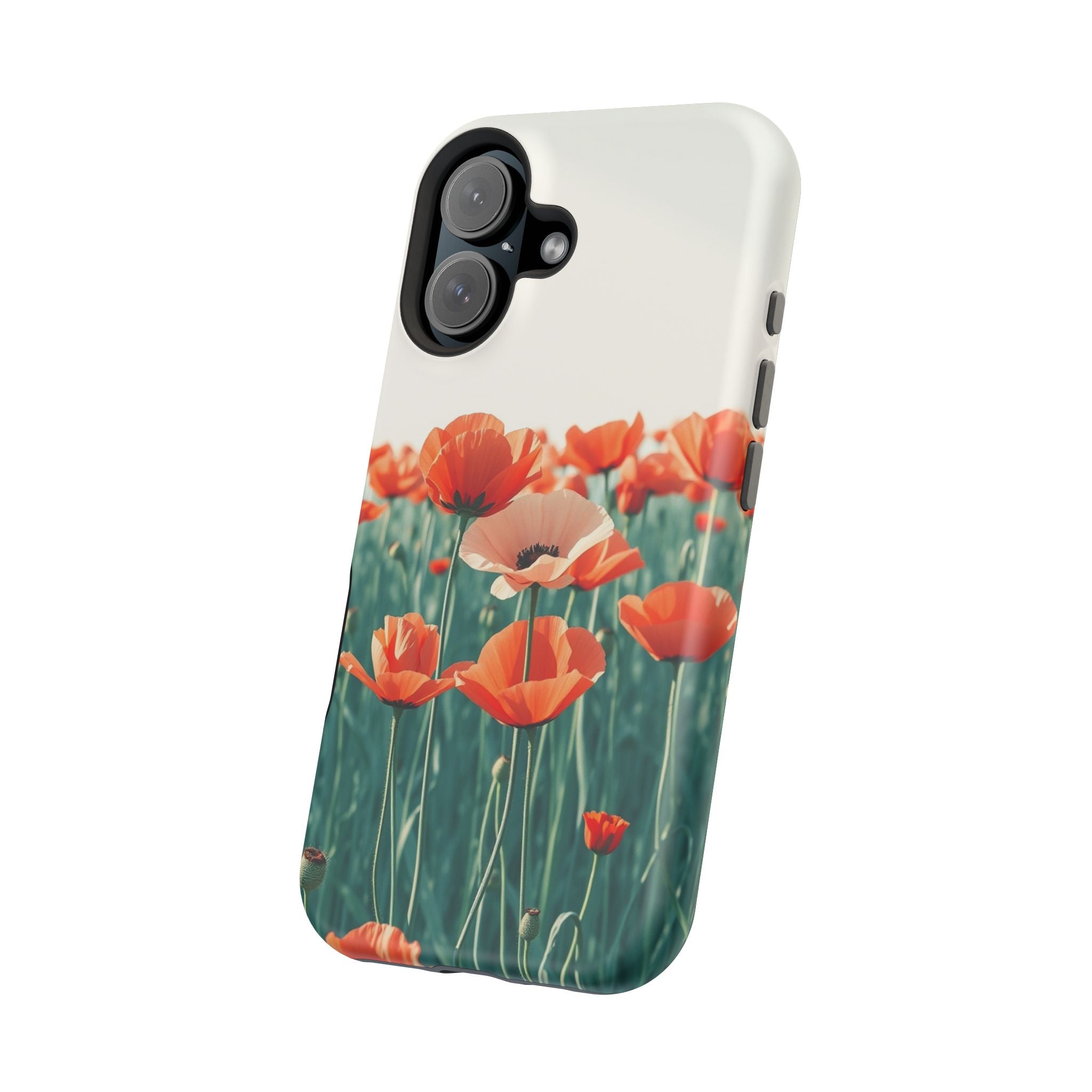 iPhone Mint And Blush Poppy Field 10 Slim Everyday Designer Case · iPhone Case