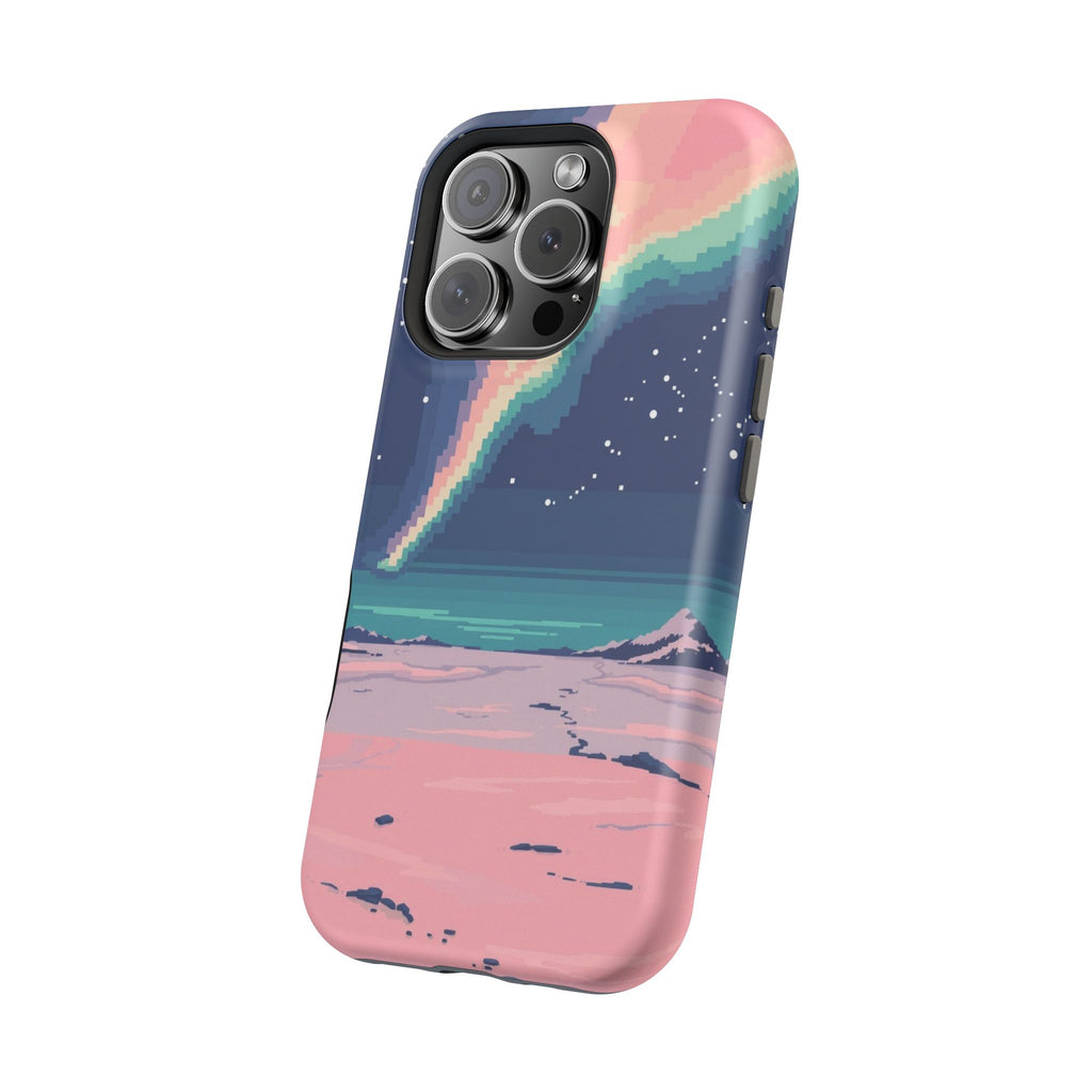 iPhone Mint And Blush Northern Lights Slim Everyday Designer Case · iPhone Case