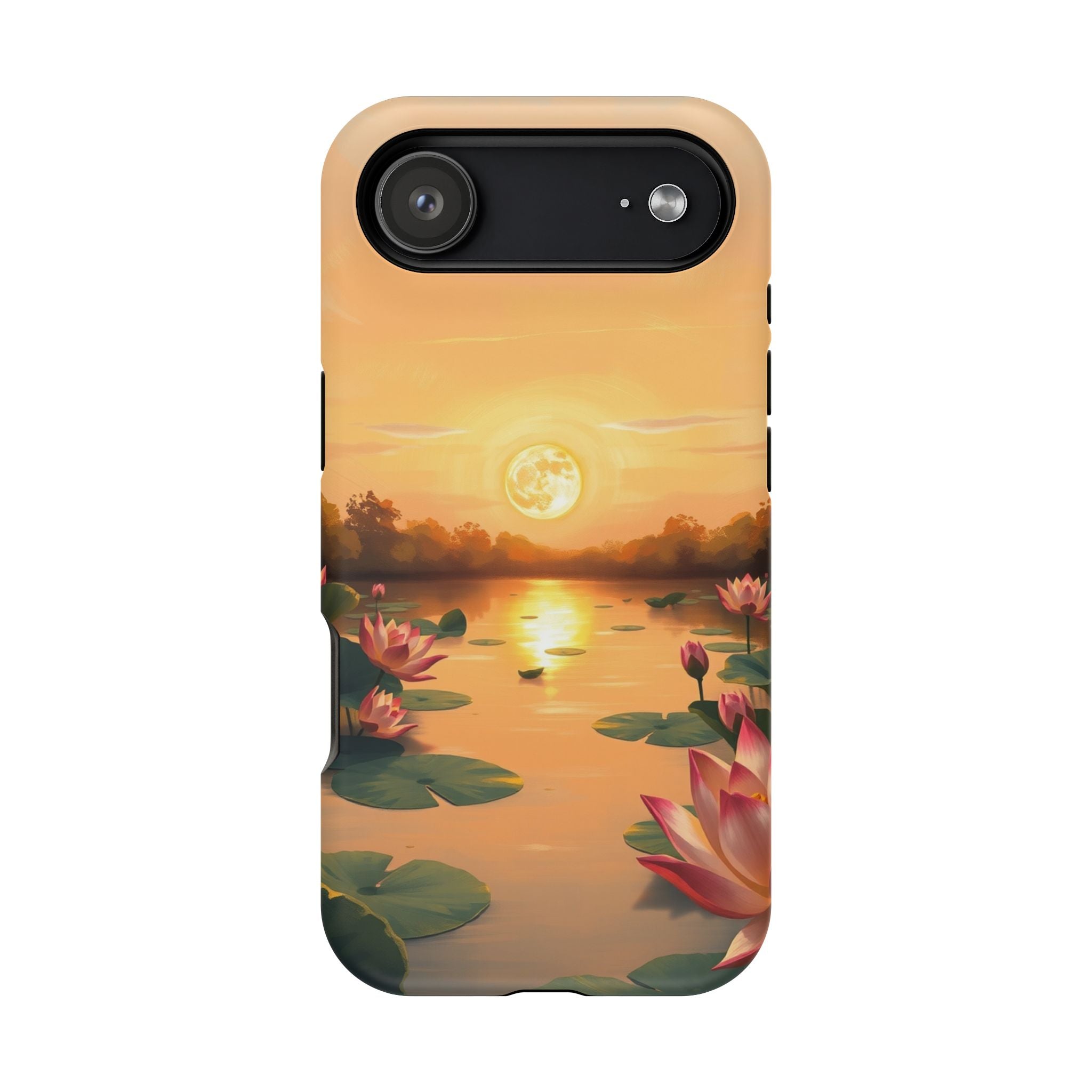 iPhone Lotus Pond Oil Painting Impressionist Slim iPhone Everyday · iPhone Case